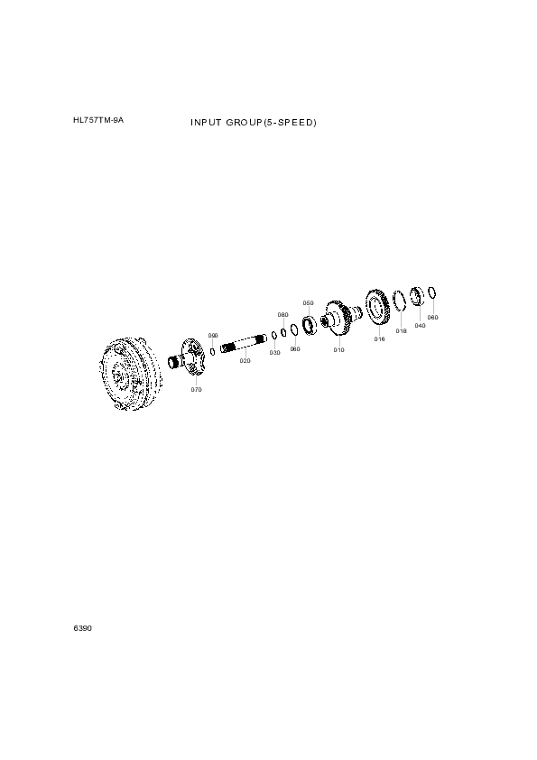 drawing for Hyundai Construction Equipment ZGAQ-04083 - GEAR-INPUT