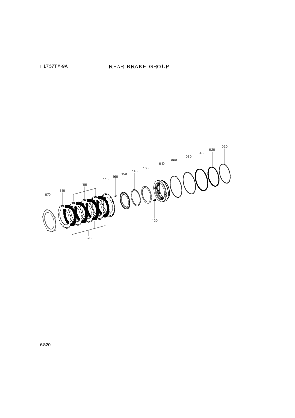 Technical drawing of Hyundai Construction Equipment 4474-351-090 END SHIM with dimensions and layout