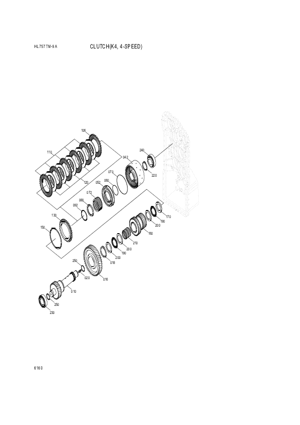 drawing for Hyundai Construction Equipment 0501-210-917 - CLUTCH DISC-OUT