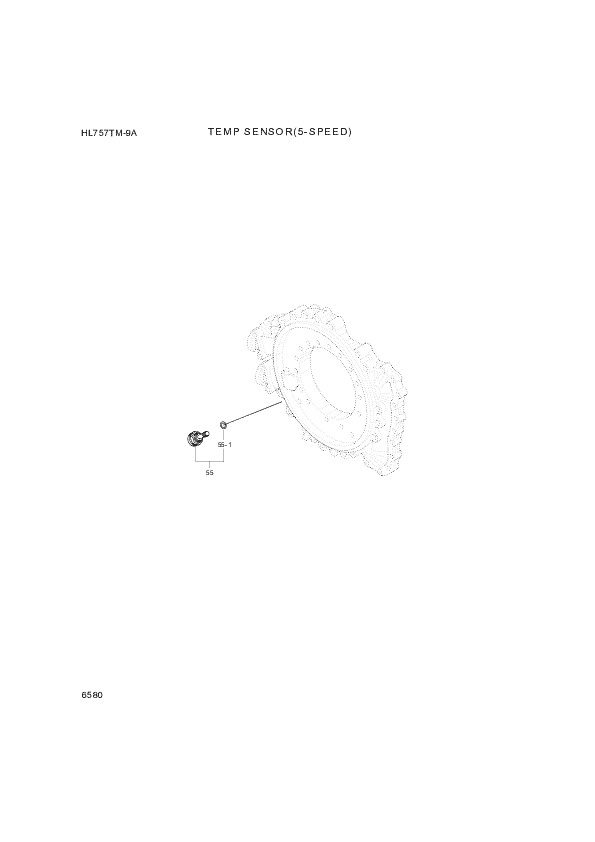 drawing for Hyundai Construction Equipment ZGAQ-01924 - SENSOR-TEMP