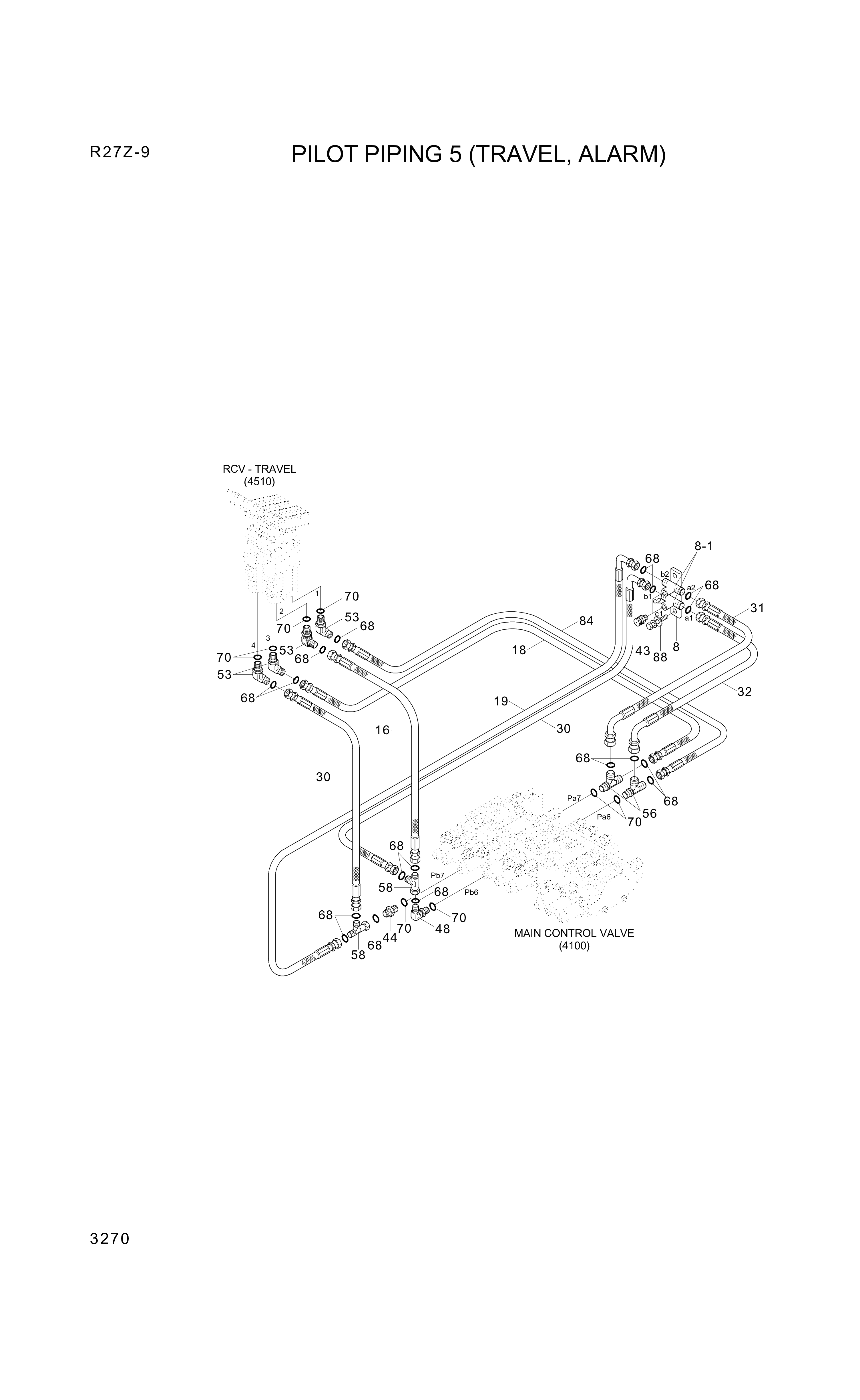 drawing for Hyundai Construction Equipment P930-042006-AS - HOSE ASSY-ORFS 0X90