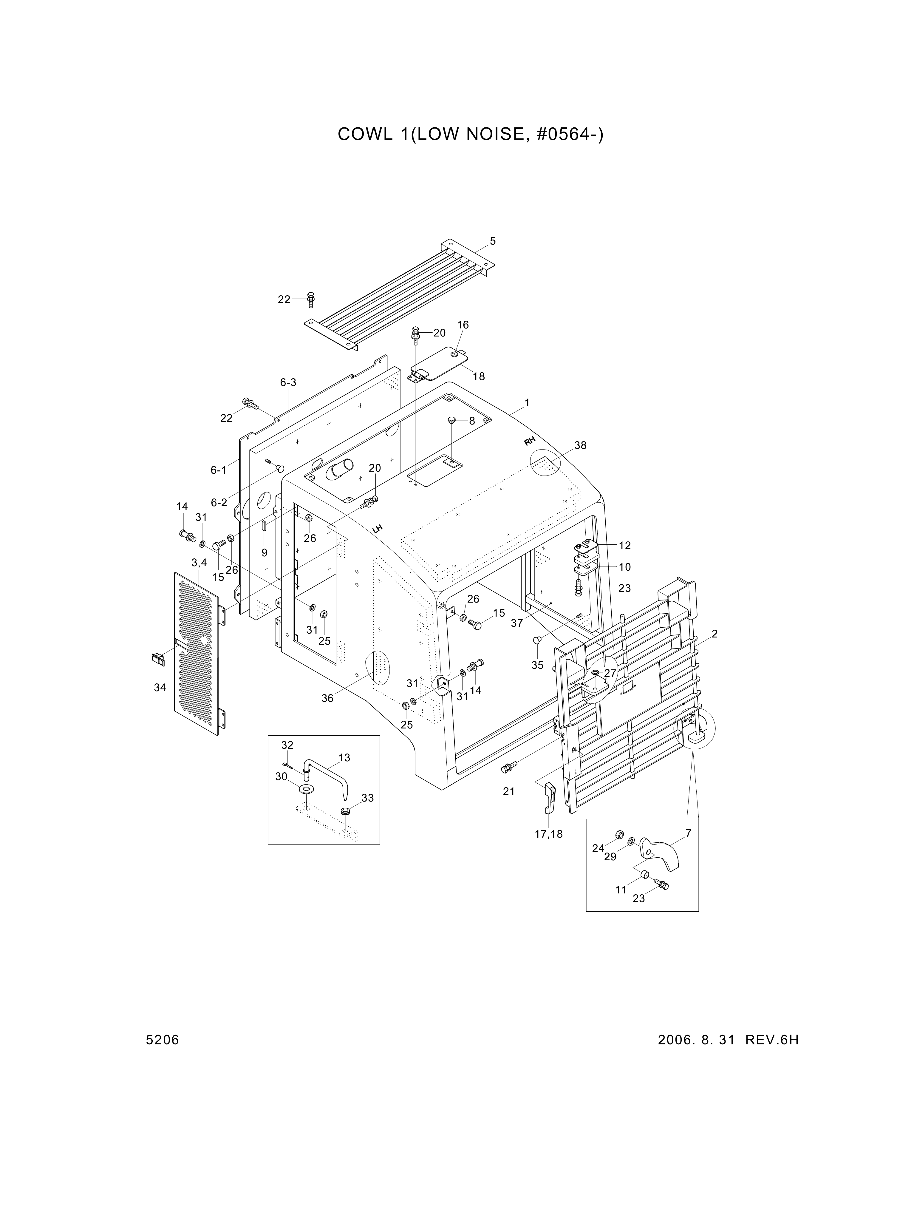 Technical drawing of Hyundai Construction Equipment S403-06200V WASHER-PLAIN with dimensions and layout