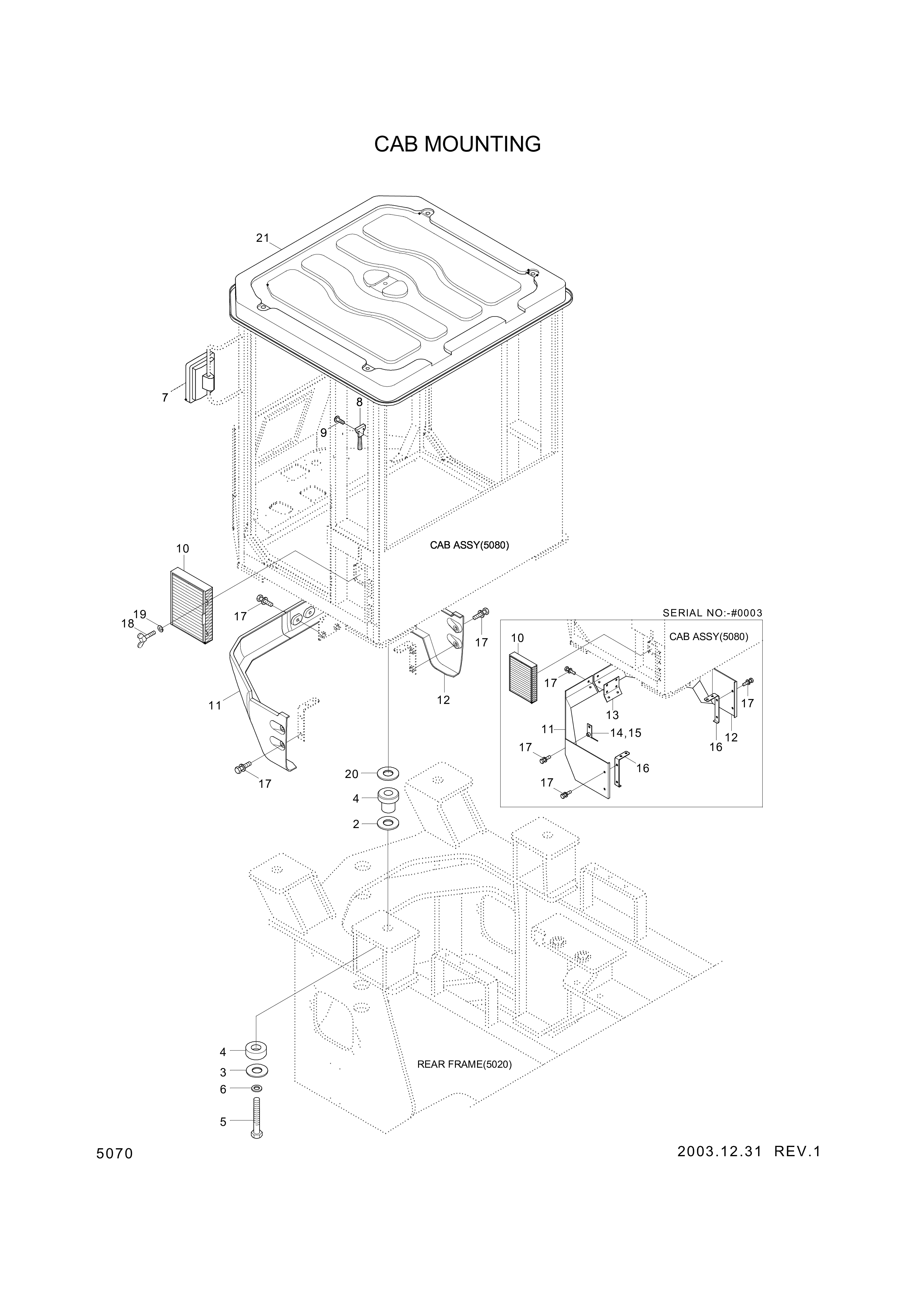 drawing for Hyundai Construction Equipment S141-040102 - BOLT-FLAT