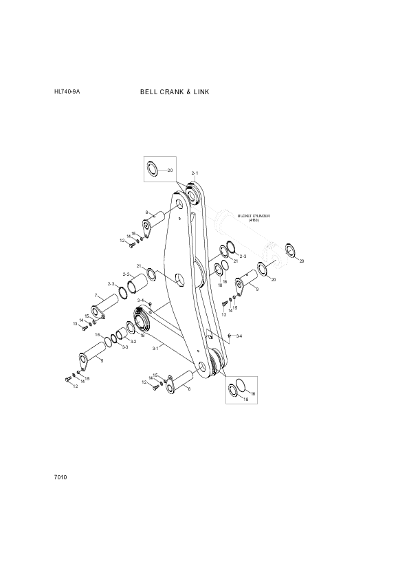 drawing for Hyundai Construction Equipment 61LM-15210 - PIN-JOINT
