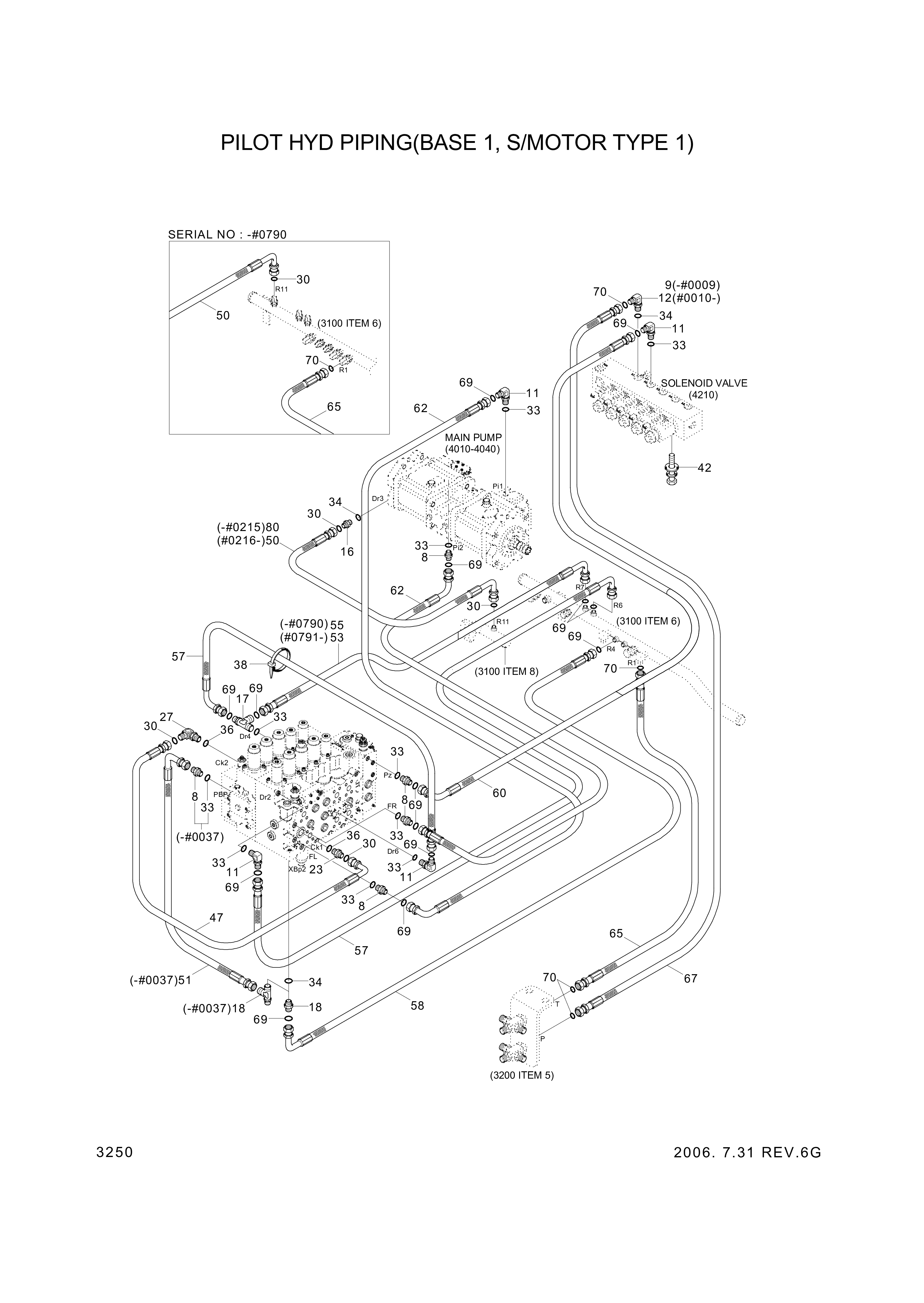 drawing for Hyundai Construction Equipment P933-082023 - HOSE ASSY-ORFS&THD