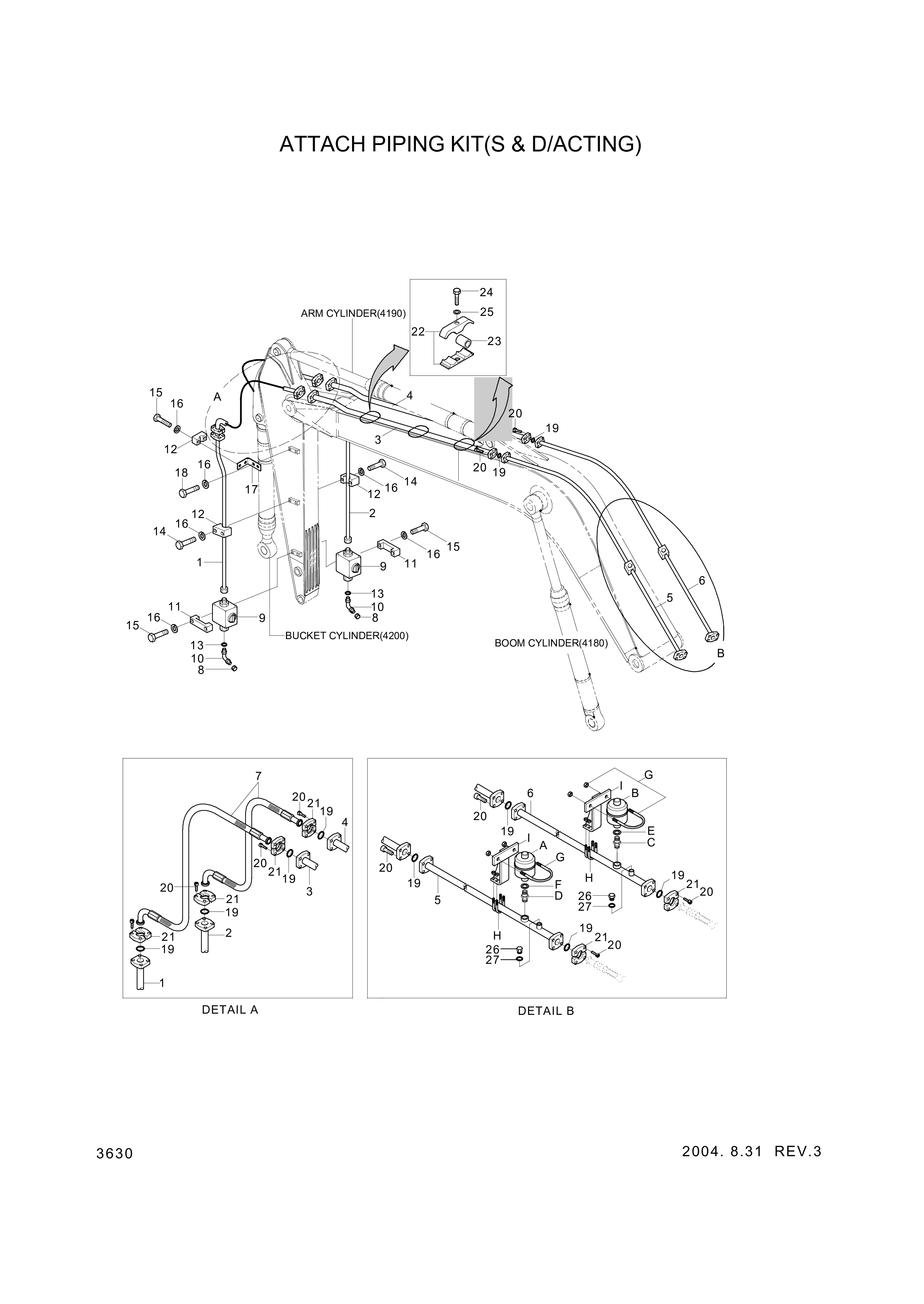 drawing for Hyundai Construction Equipment S173-200106 - FLANGE-SPLIT