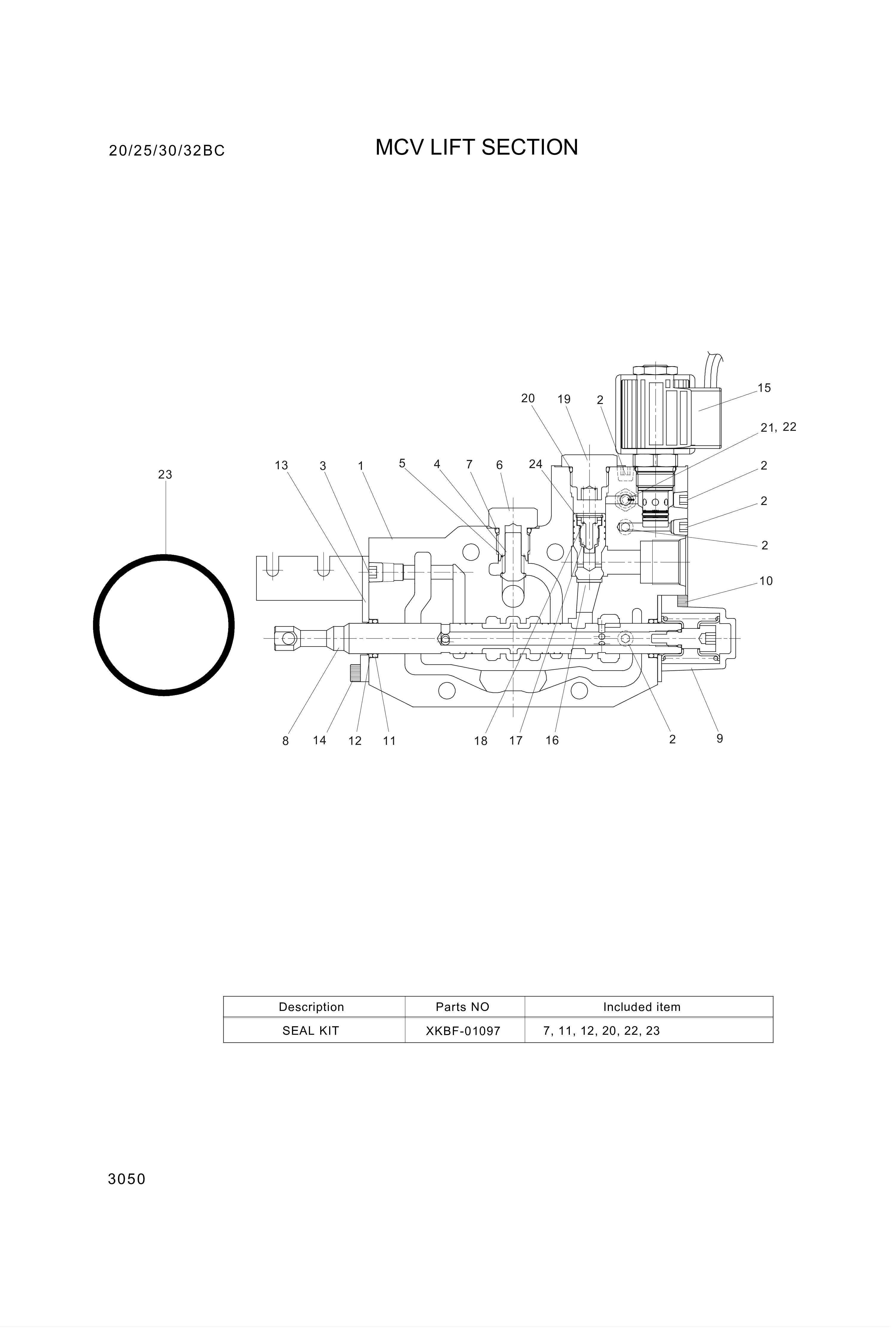 drawing for Hyundai Construction Equipment XJBN-01222 - O-RING