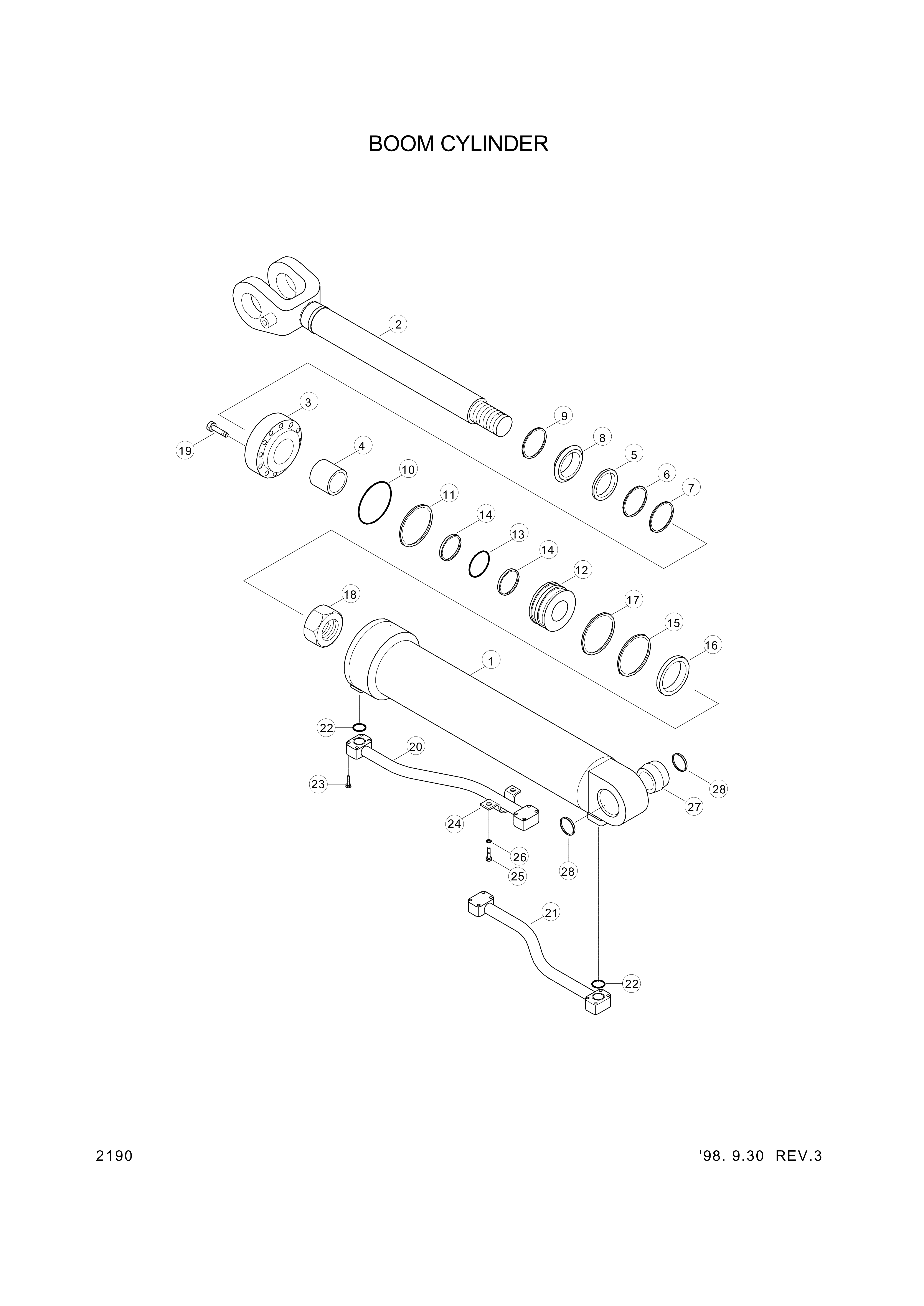 drawing for Hyundai Construction Equipment S011-100156 - BOLT-HEX