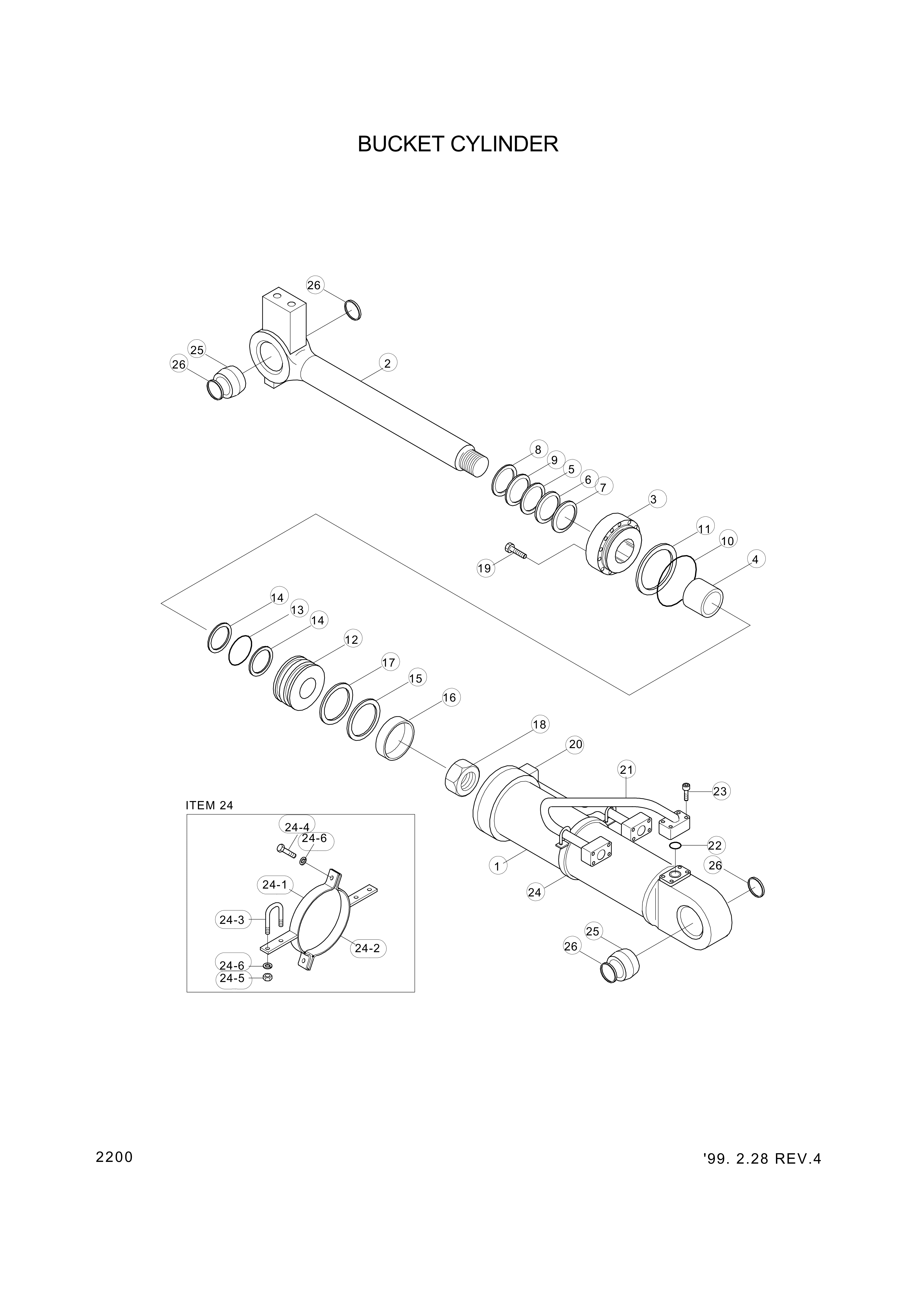 drawing for Hyundai Construction Equipment 331-25 - U-BOLT