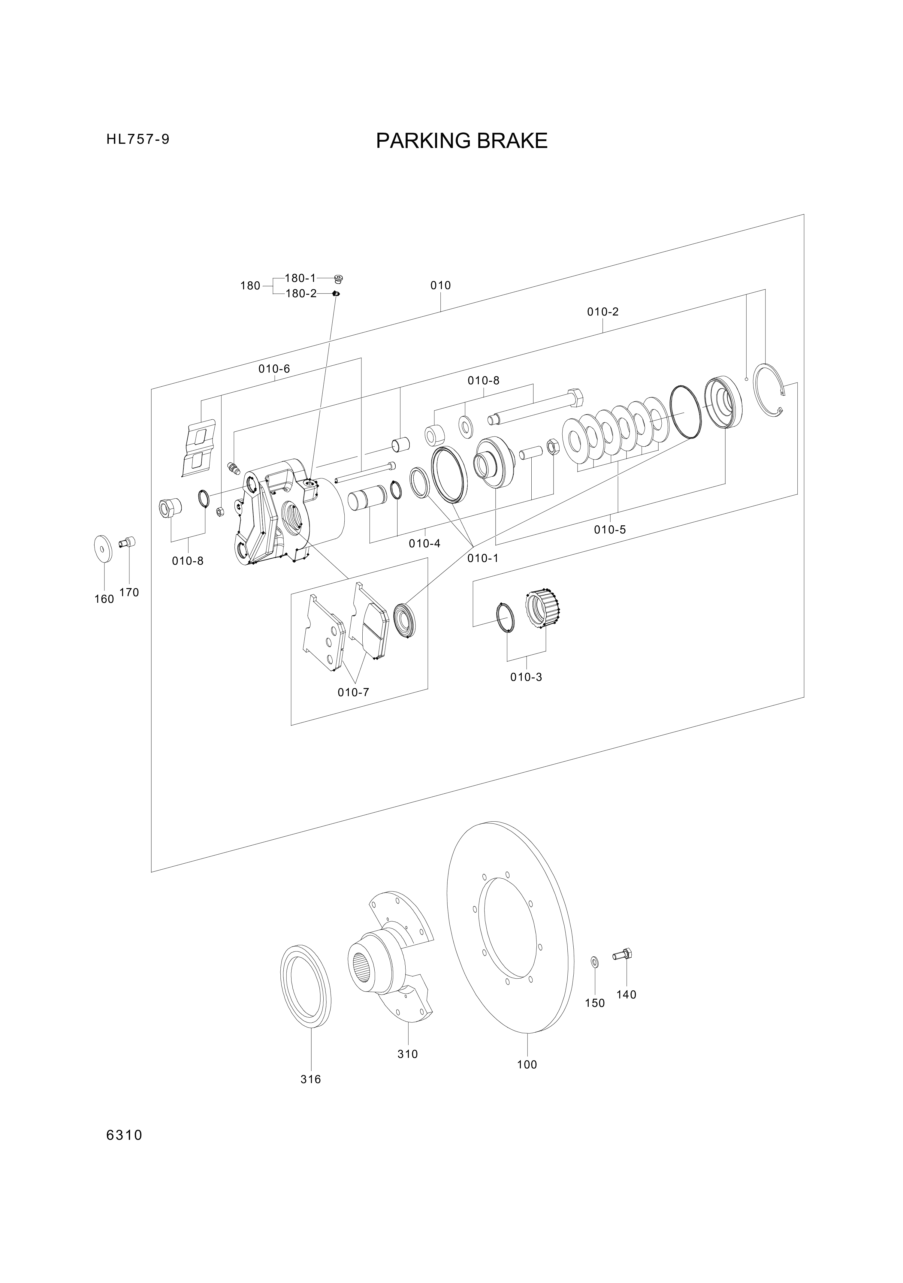 drawing for Hyundai Construction Equipment 4657309004 - FLANGE