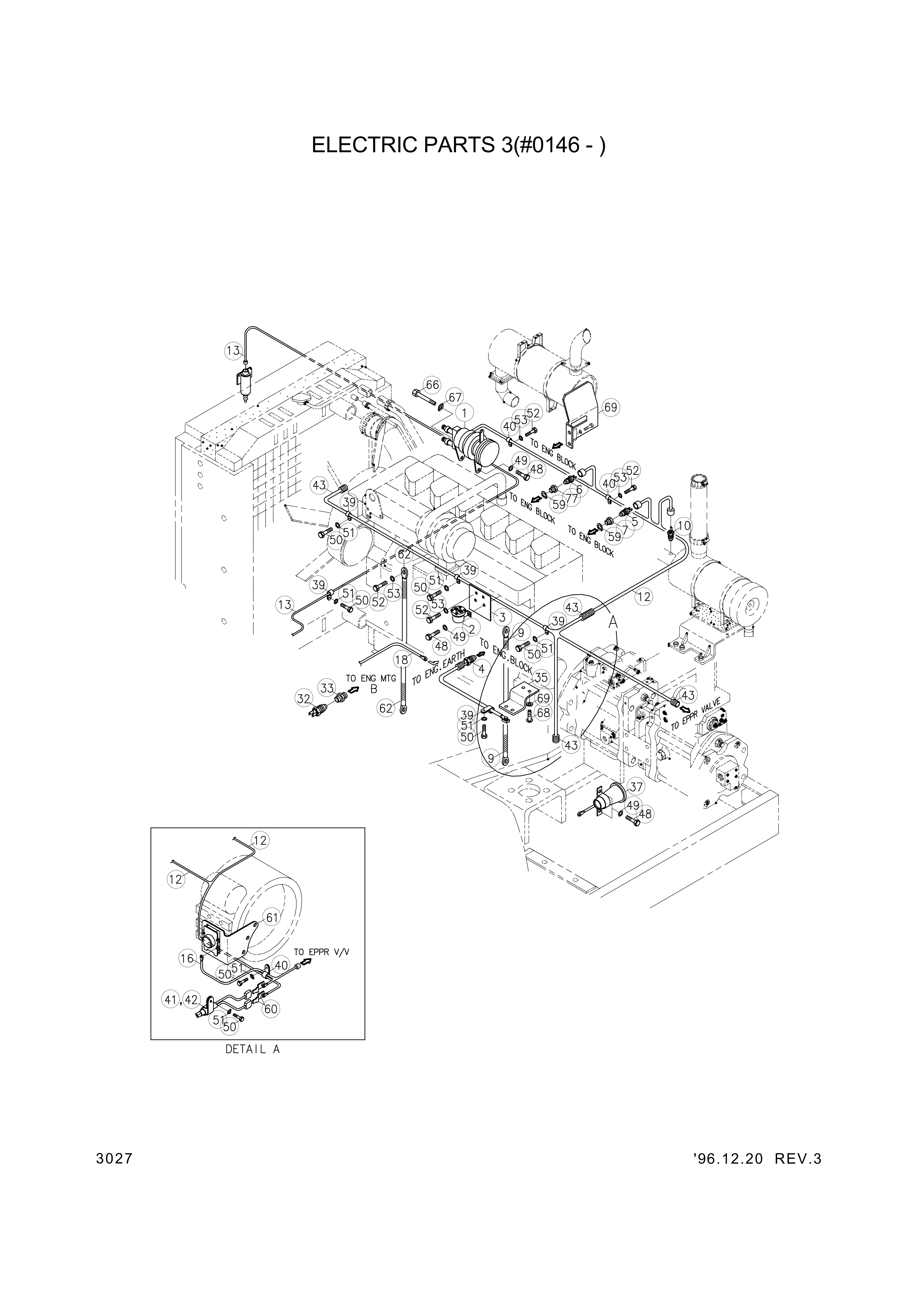 Technical drawing of Hyundai Construction Equipment 94670-72110 UNIT-OVER HEAT WARING with dimensions and layout (figure 4)