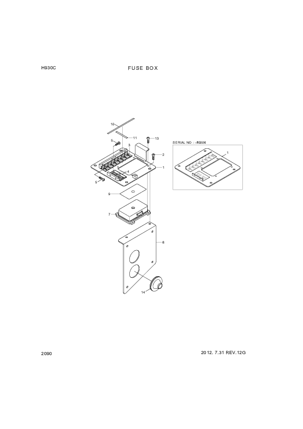 drawing for Hyundai Construction Equipment KEOS-00068 - RELAY-CONNECTOR