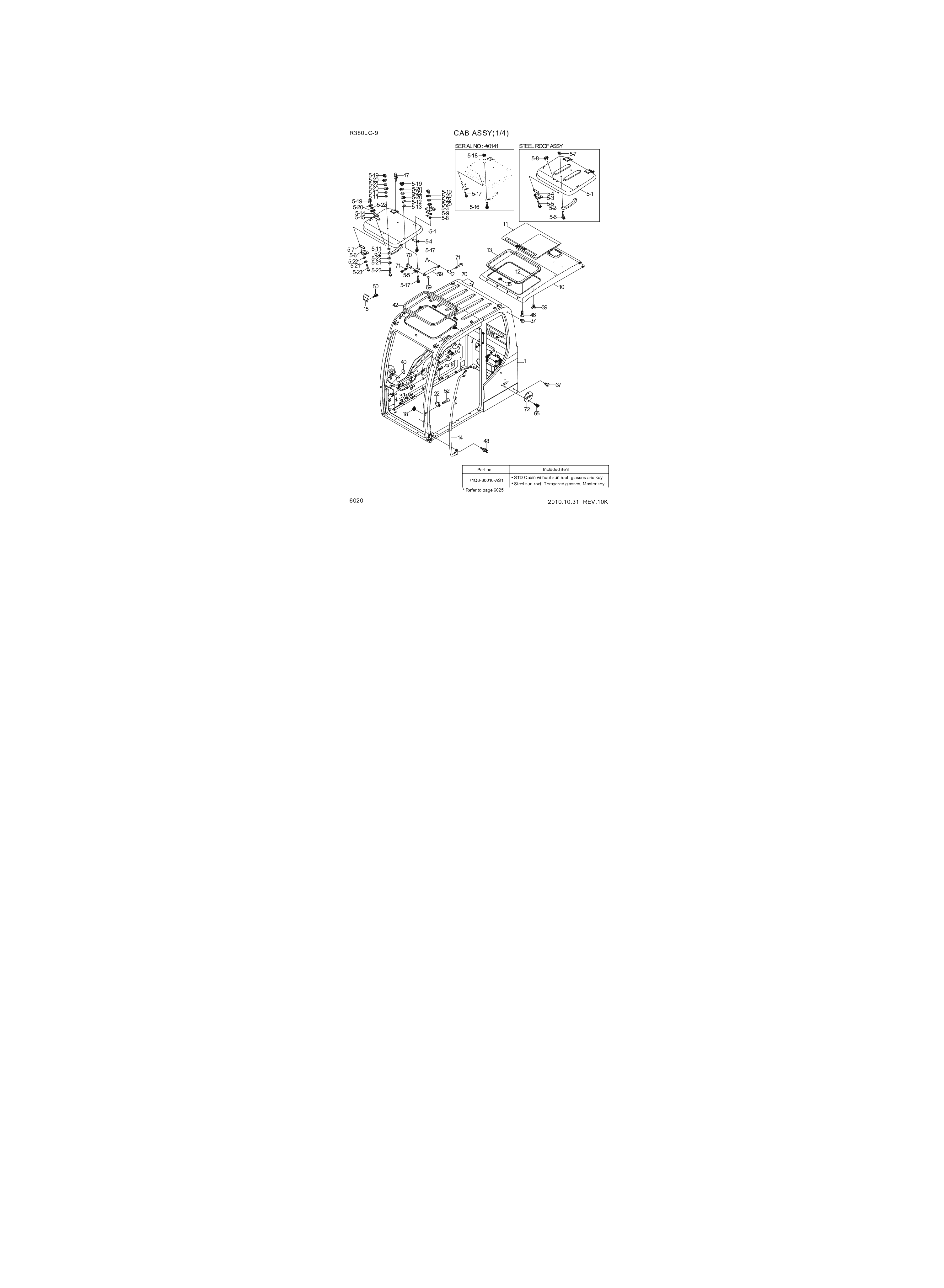 Technical drawing of Hyundai Construction Equipment S141-080162 BOLT-FLAT with dimensions and layout (figure 5)