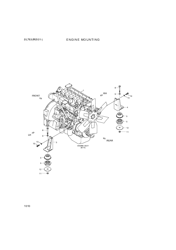 drawing for Hyundai Construction Equipment 11Z1-00050 - ENGINE ASSY