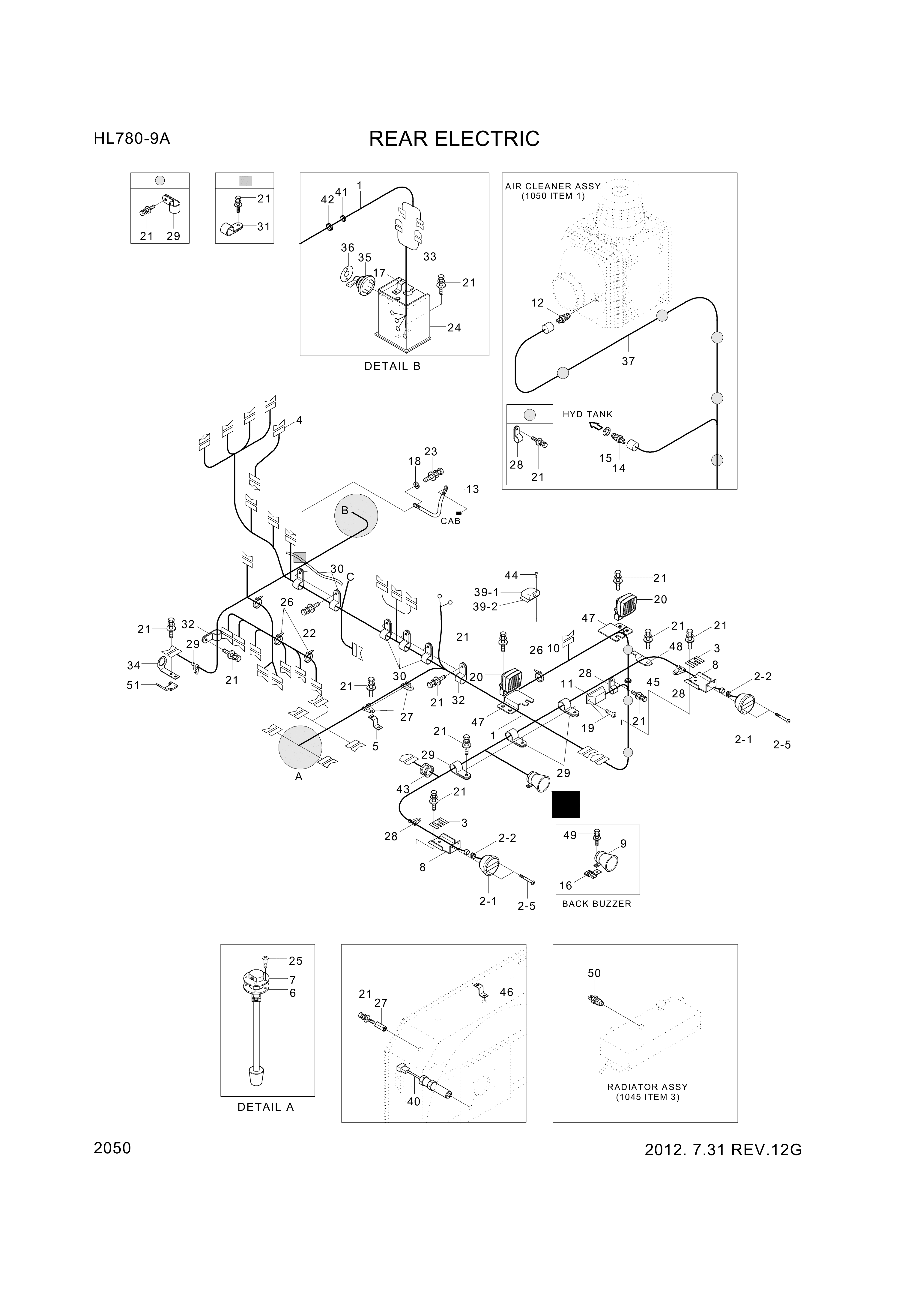 drawing for Hyundai Construction Equipment 330003050 - Sensor-Air Cleaner