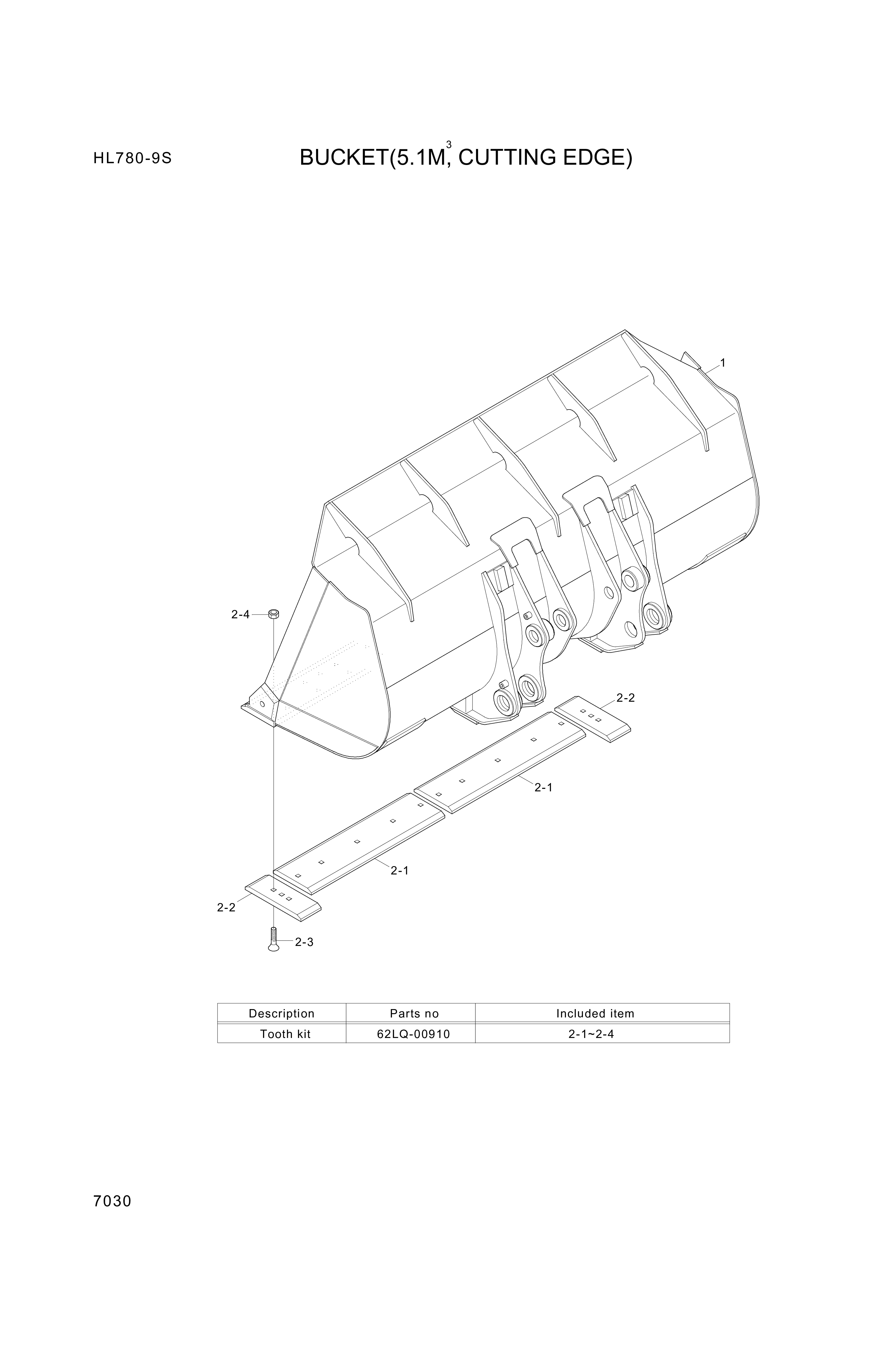 Technical drawing of Hyundai Construction Equipment S206-36100B NUT-HEX with dimensions and layout