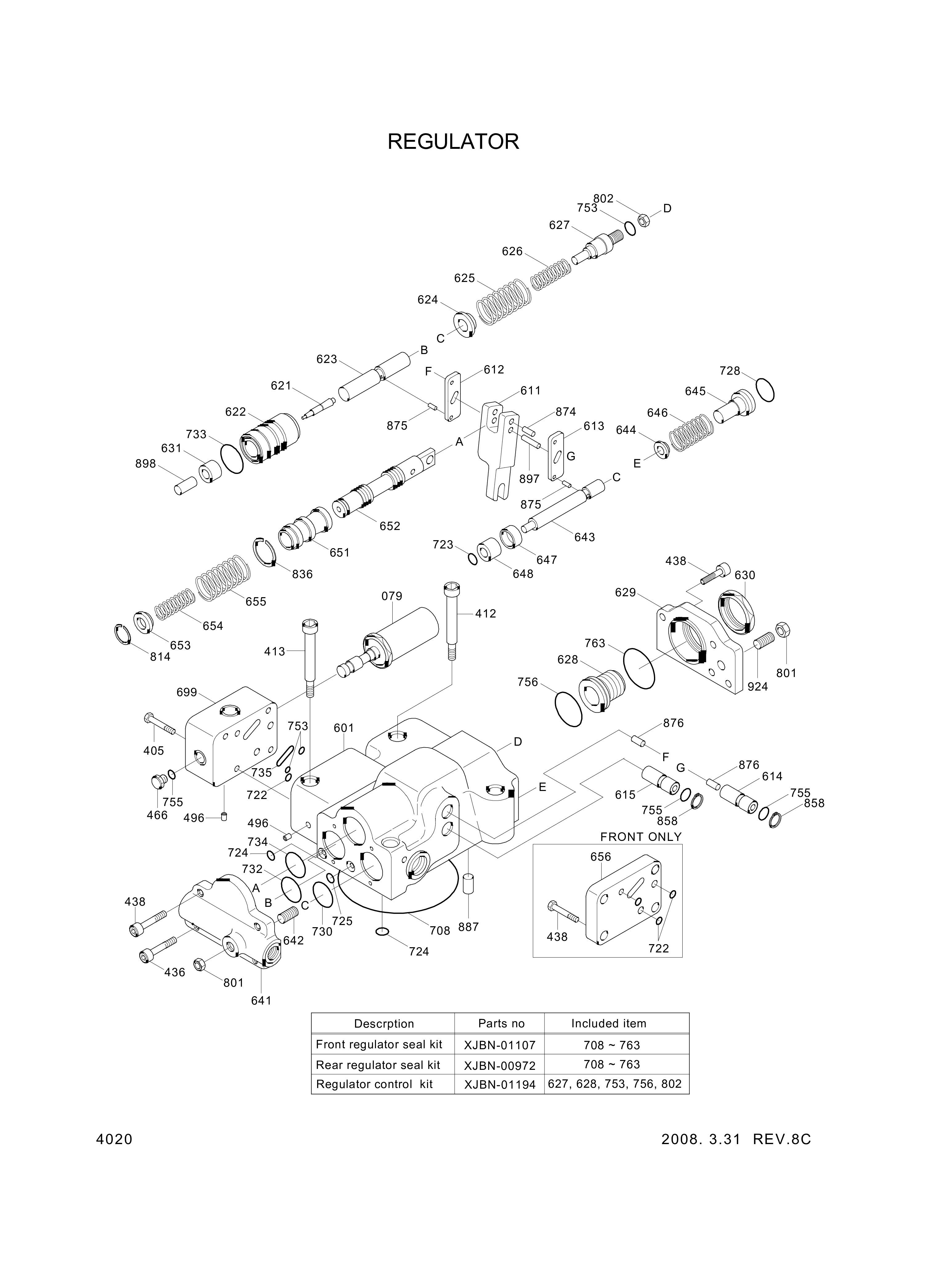 drawing for Hyundai Construction Equipment XJBN-00793 - STEM-ADJUST