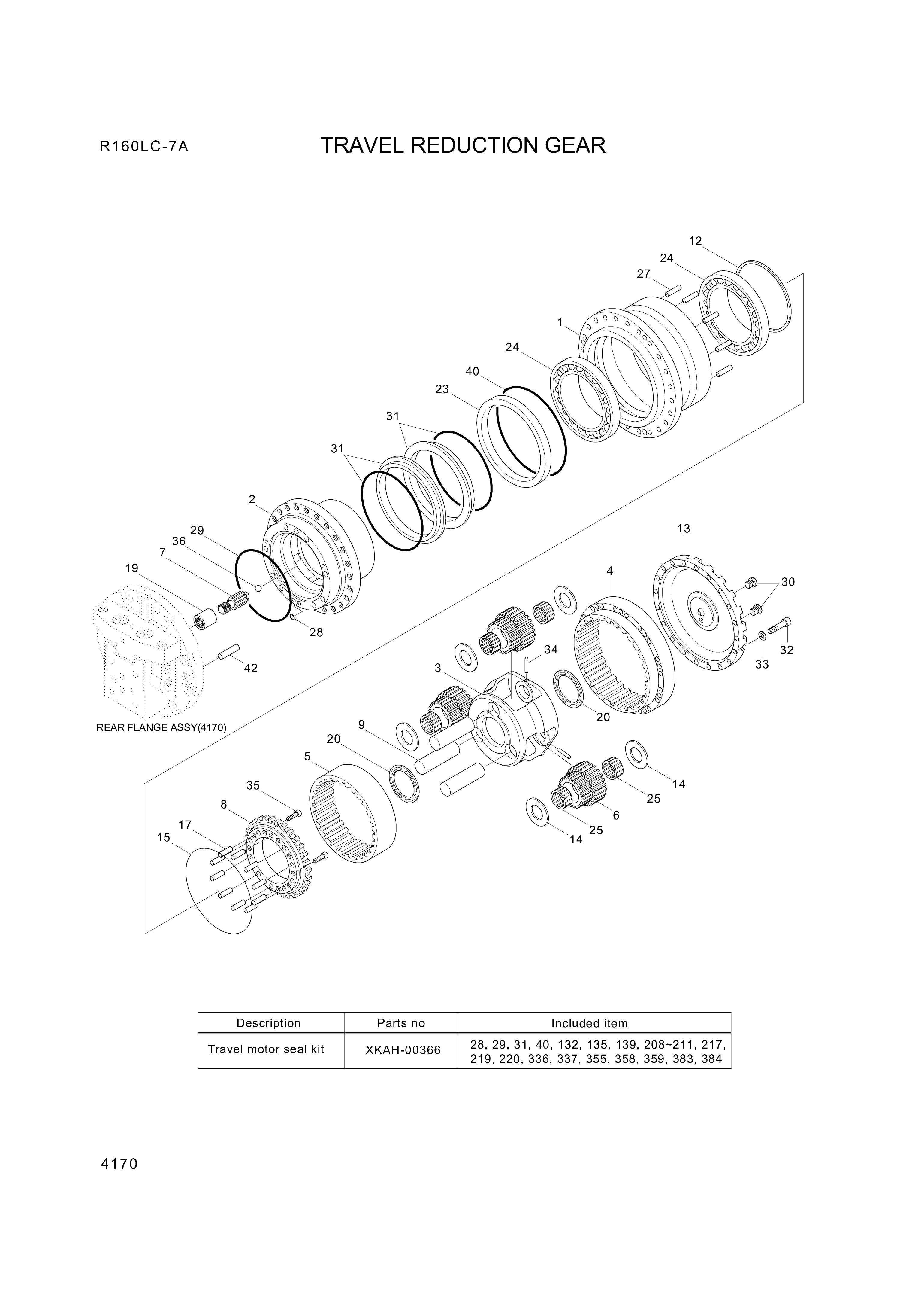 drawing for Hyundai Construction Equipment XKAH-00342 - SEAL-FLOATING