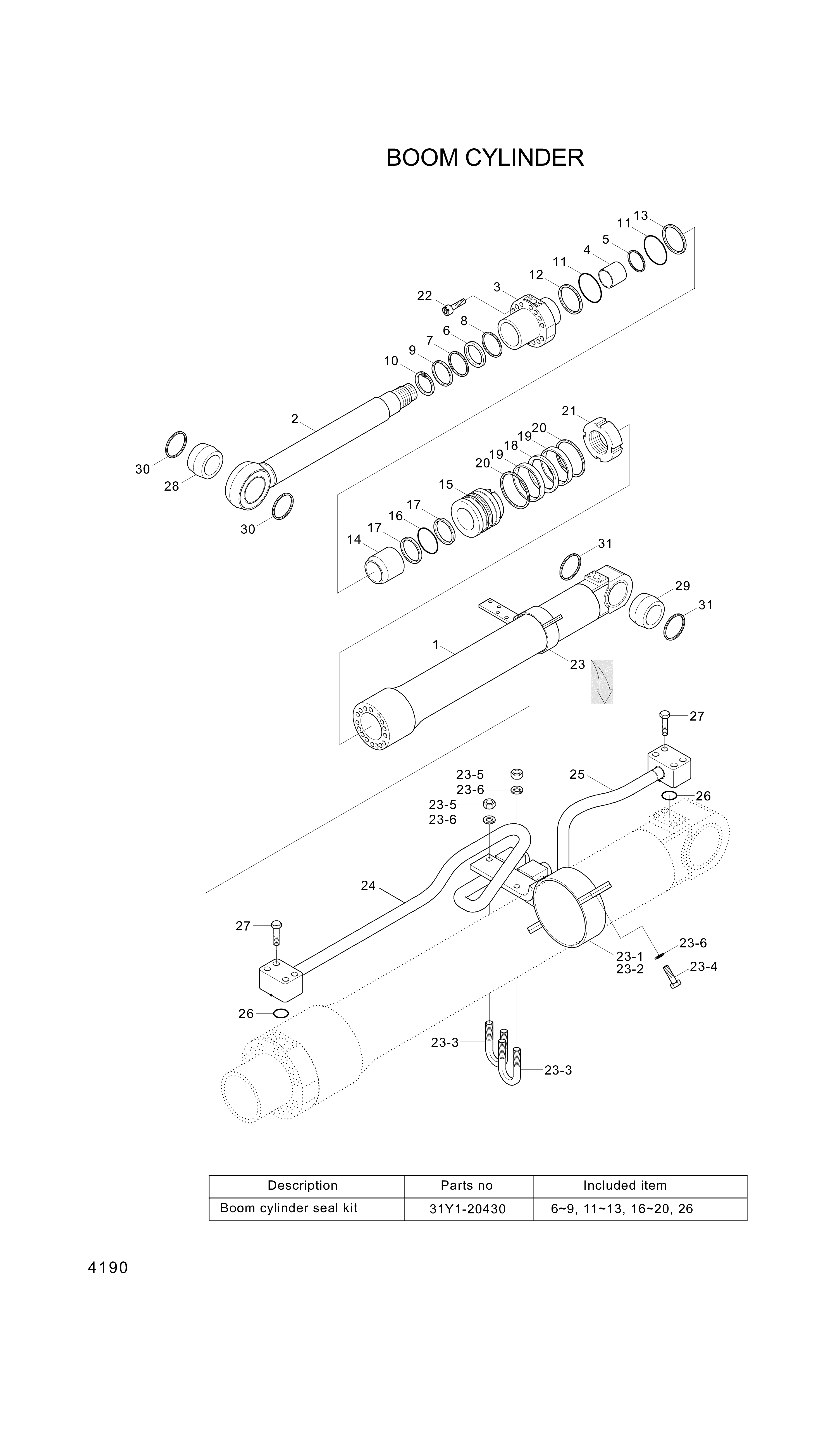 drawing for Hyundai Construction Equipment 000695 - RING-BACKUP