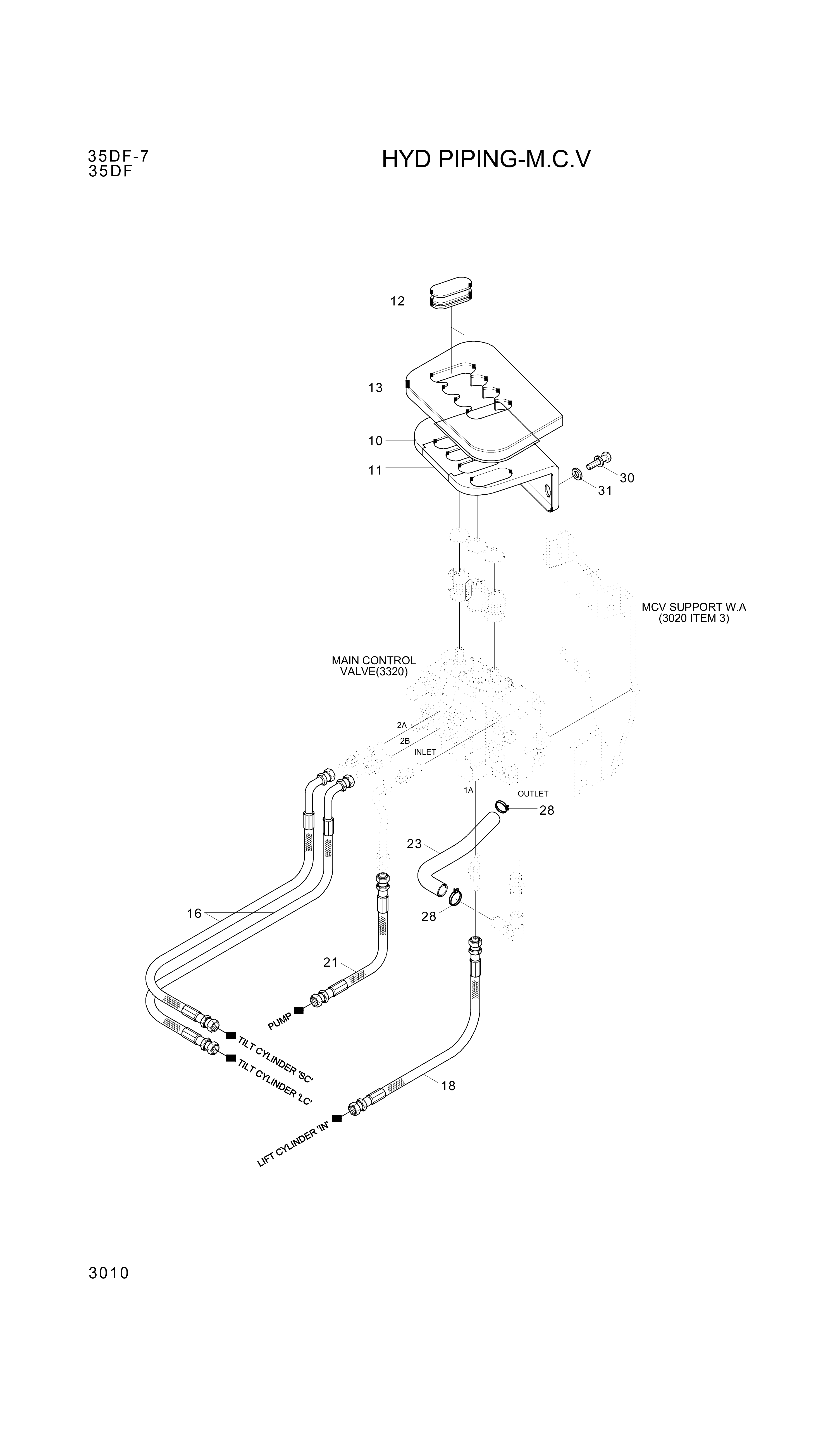 drawing for Hyundai Construction Equipment P933-065021 - HOSE ASSY-ORFS&THD