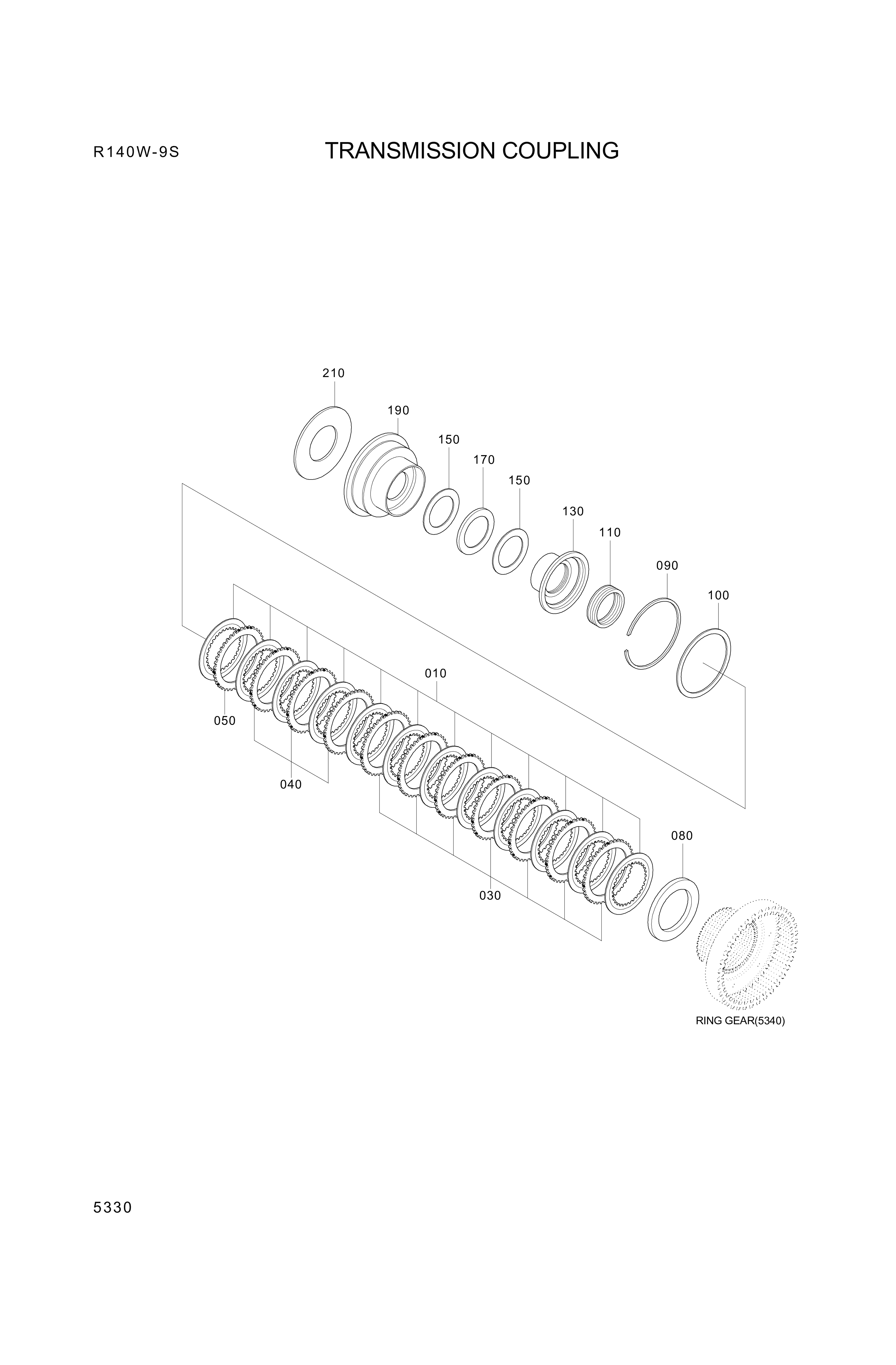 drawing for Hyundai Construction Equipment ZGAQ-02030 - RING-SNAP