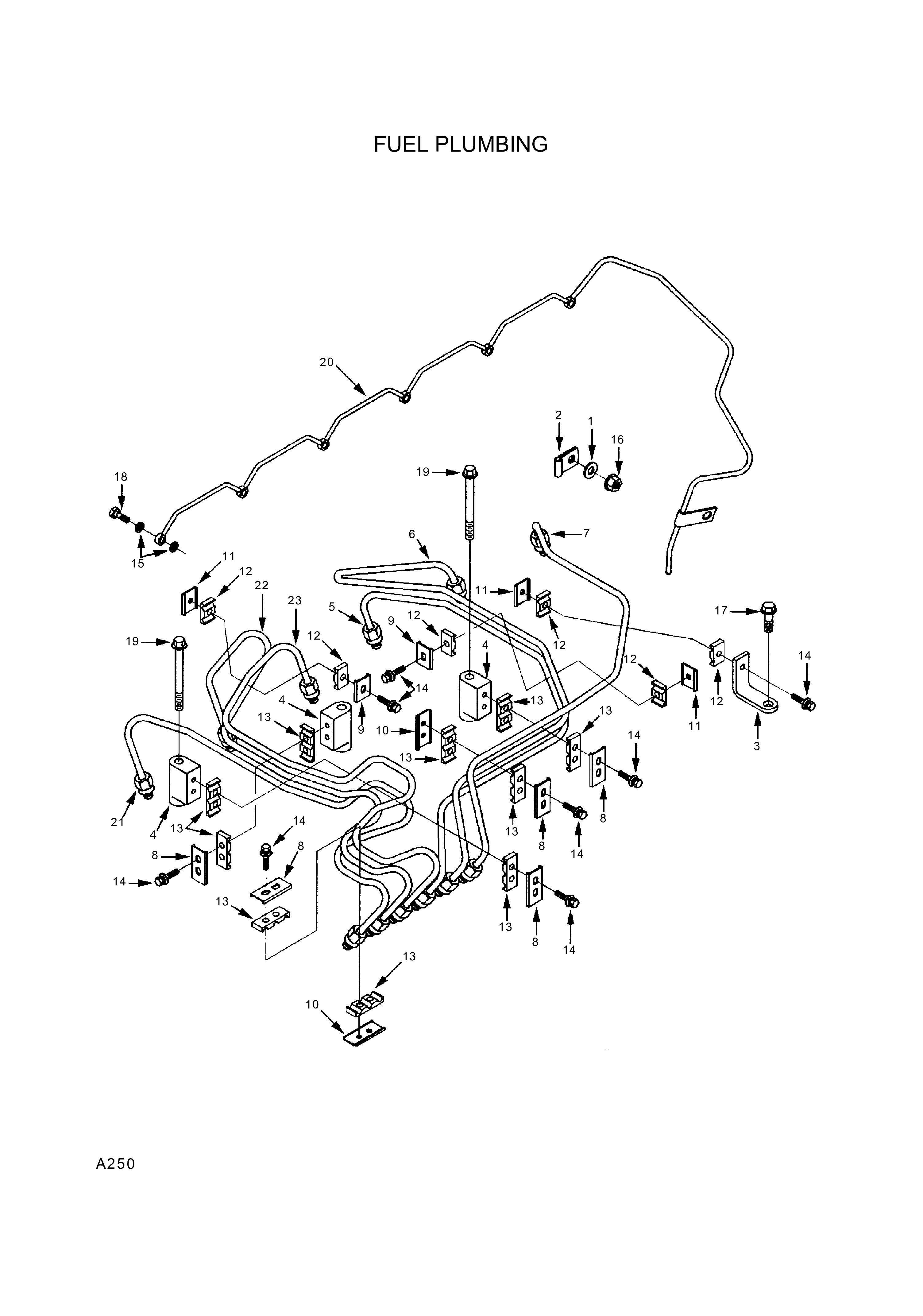 drawing for Hyundai Construction Equipment YUBP-07120 - BRACE-TUBE