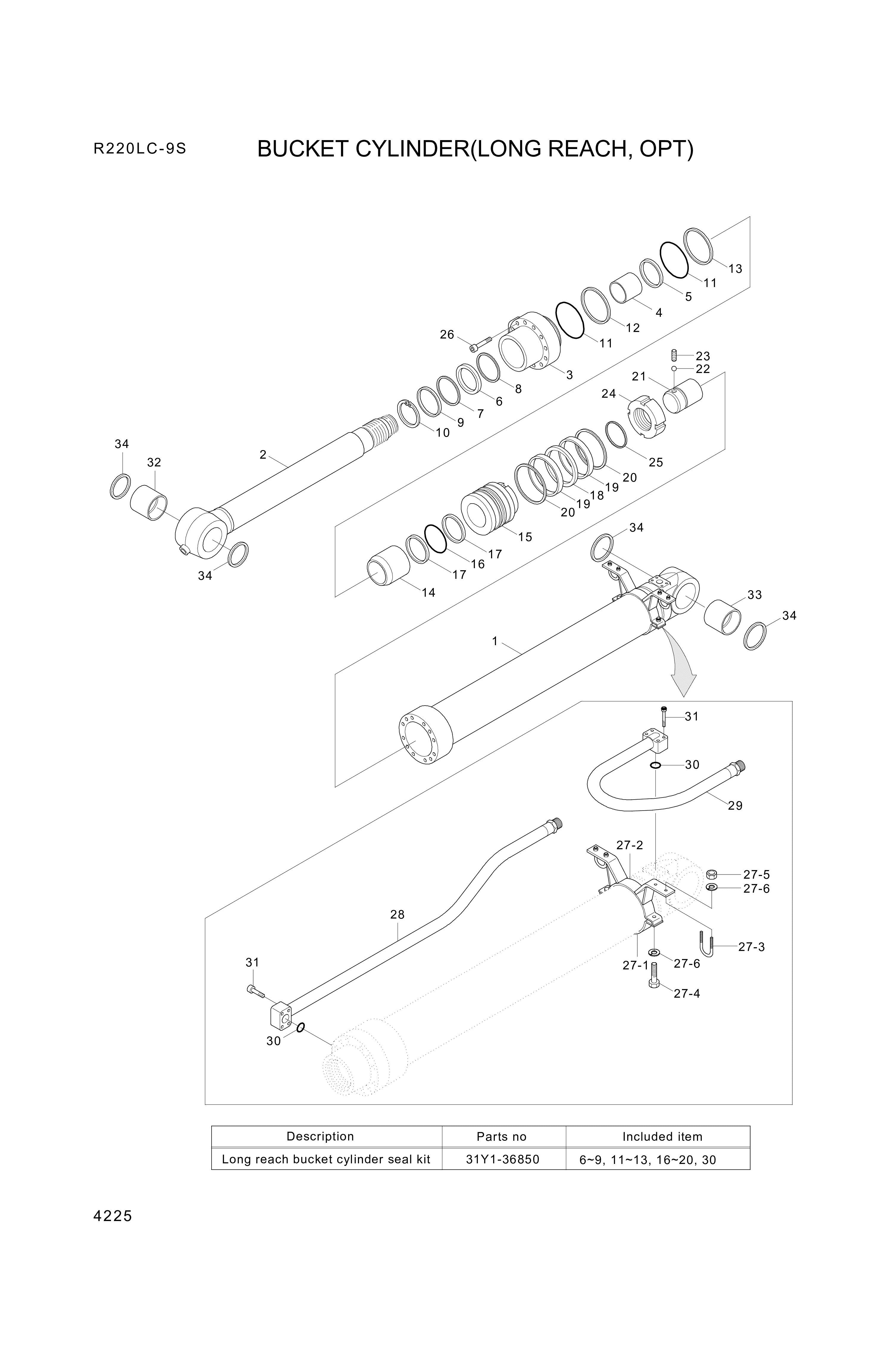 Technical drawing of Hyundai Construction Equipment 352-10 O-RING with dimensions and layout (figure 4)