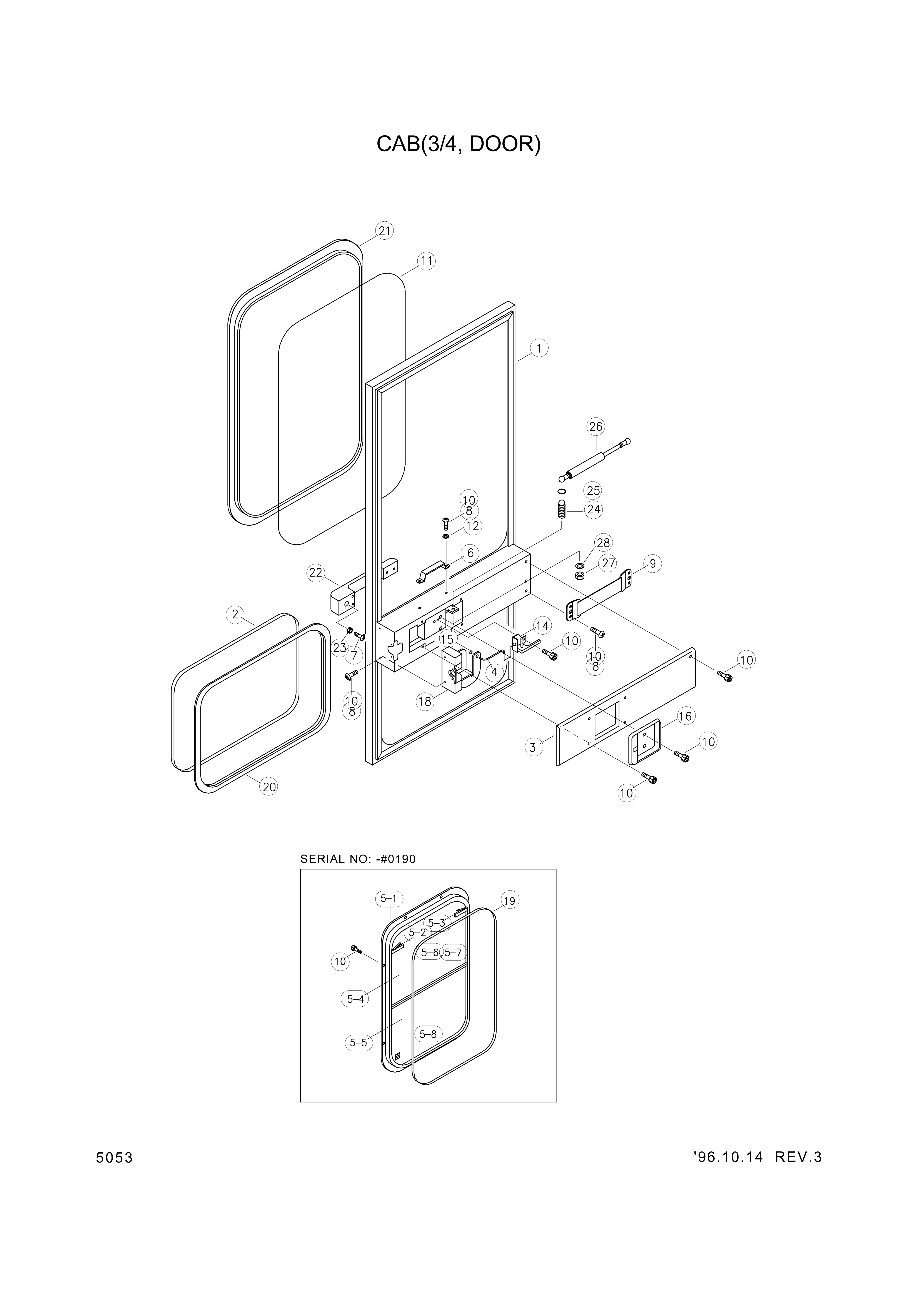 drawing for Hyundai Construction Equipment 74L3-01550 - GRIP-HAND