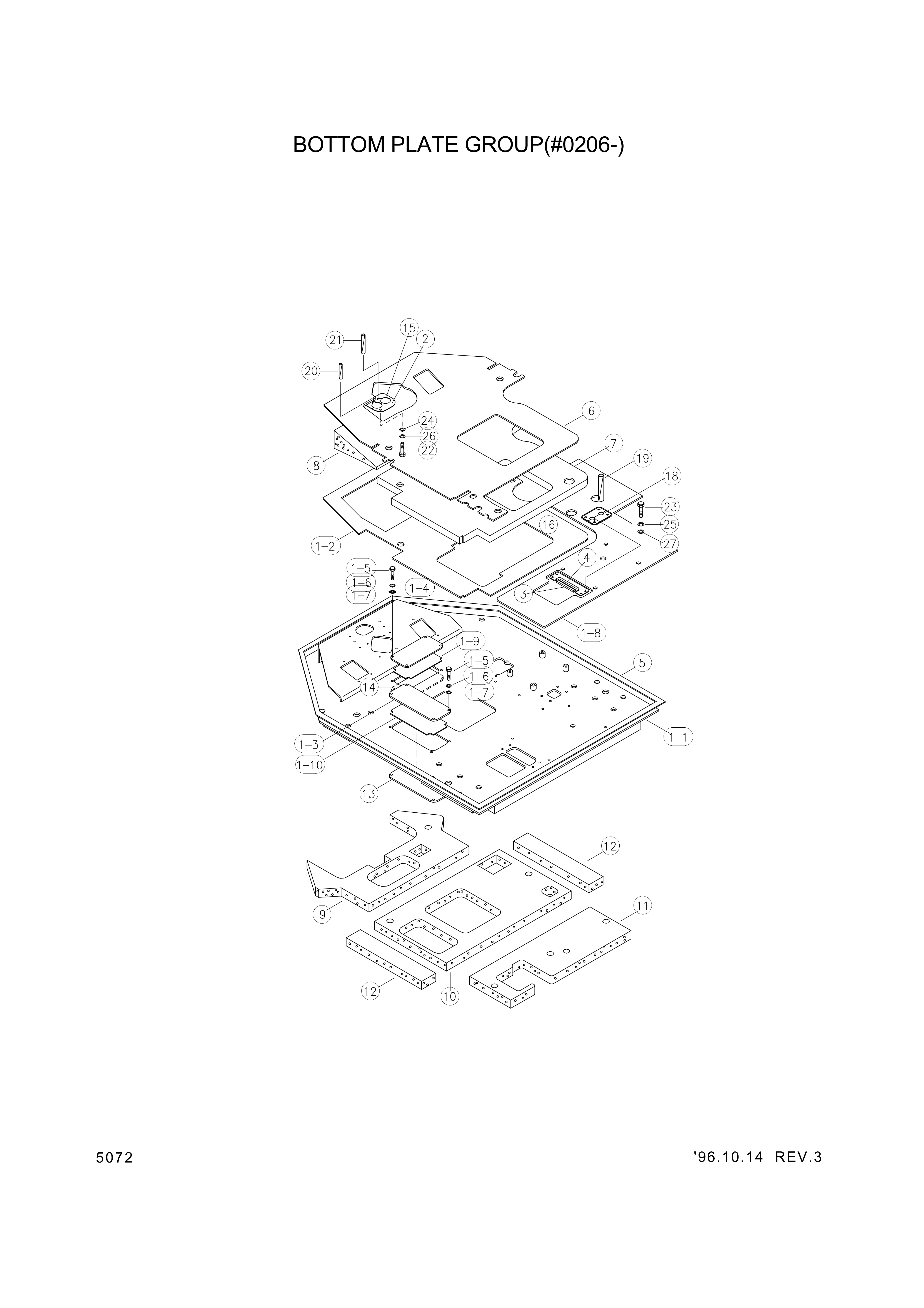 drawing for Hyundai Construction Equipment 71L6-10413 - MAT ASSY