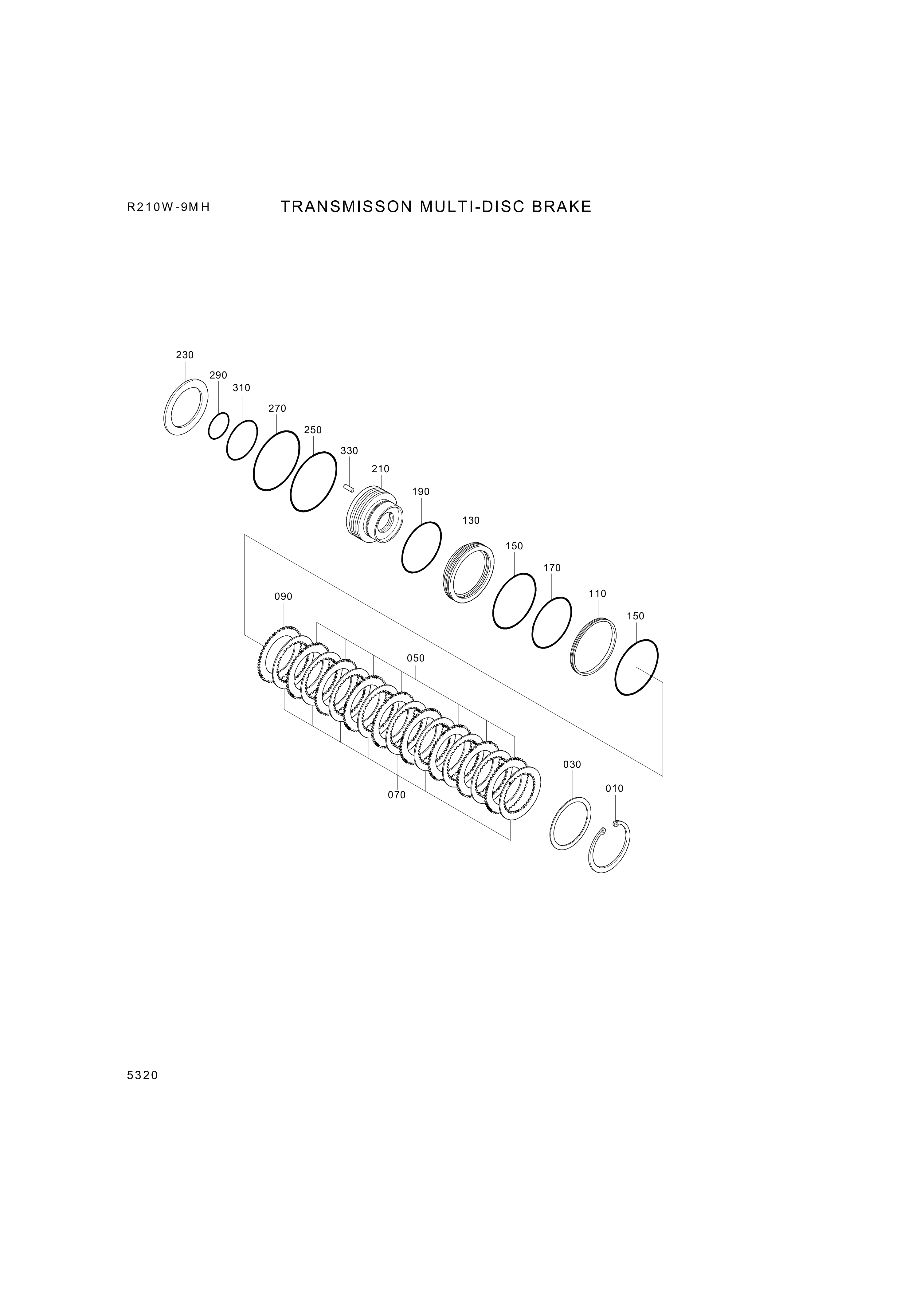 drawing for Hyundai Construction Equipment 0501-319-957 - GASKET