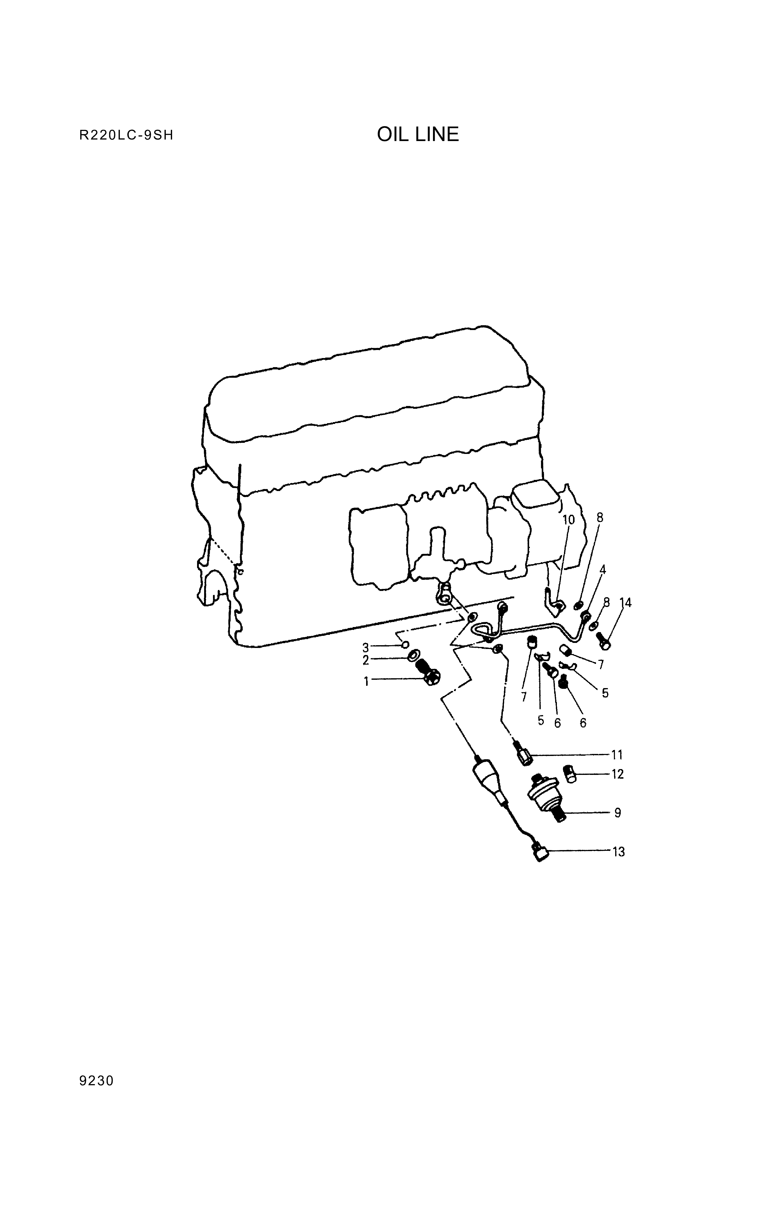 drawing for Hyundai Construction Equipment 94770-73000 - SENSOR-PRESSURE