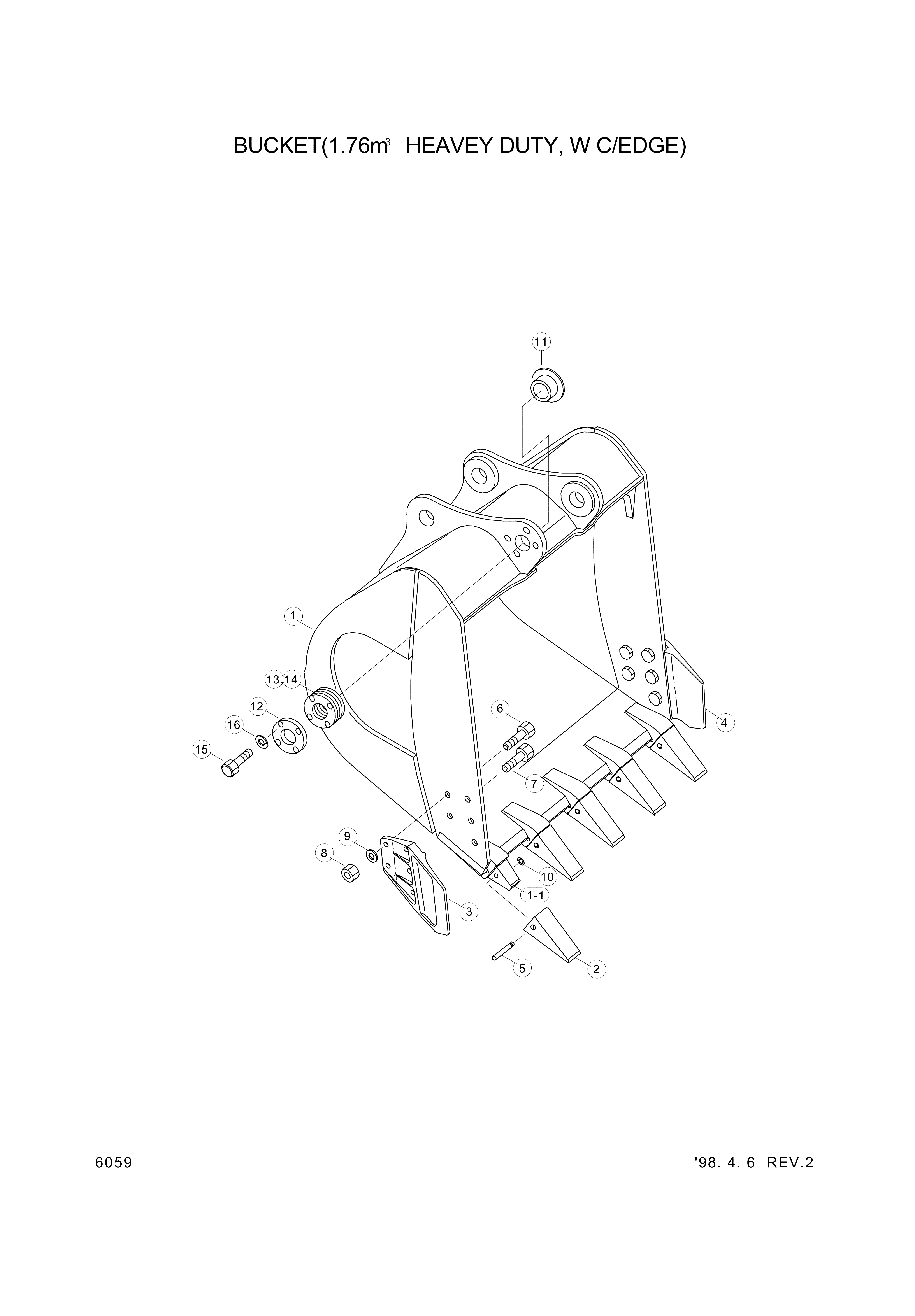 Technical drawing of Hyundai Construction Equipment XKDA-00280 WASHER-LOCK with dimensions and layout (figure 5)