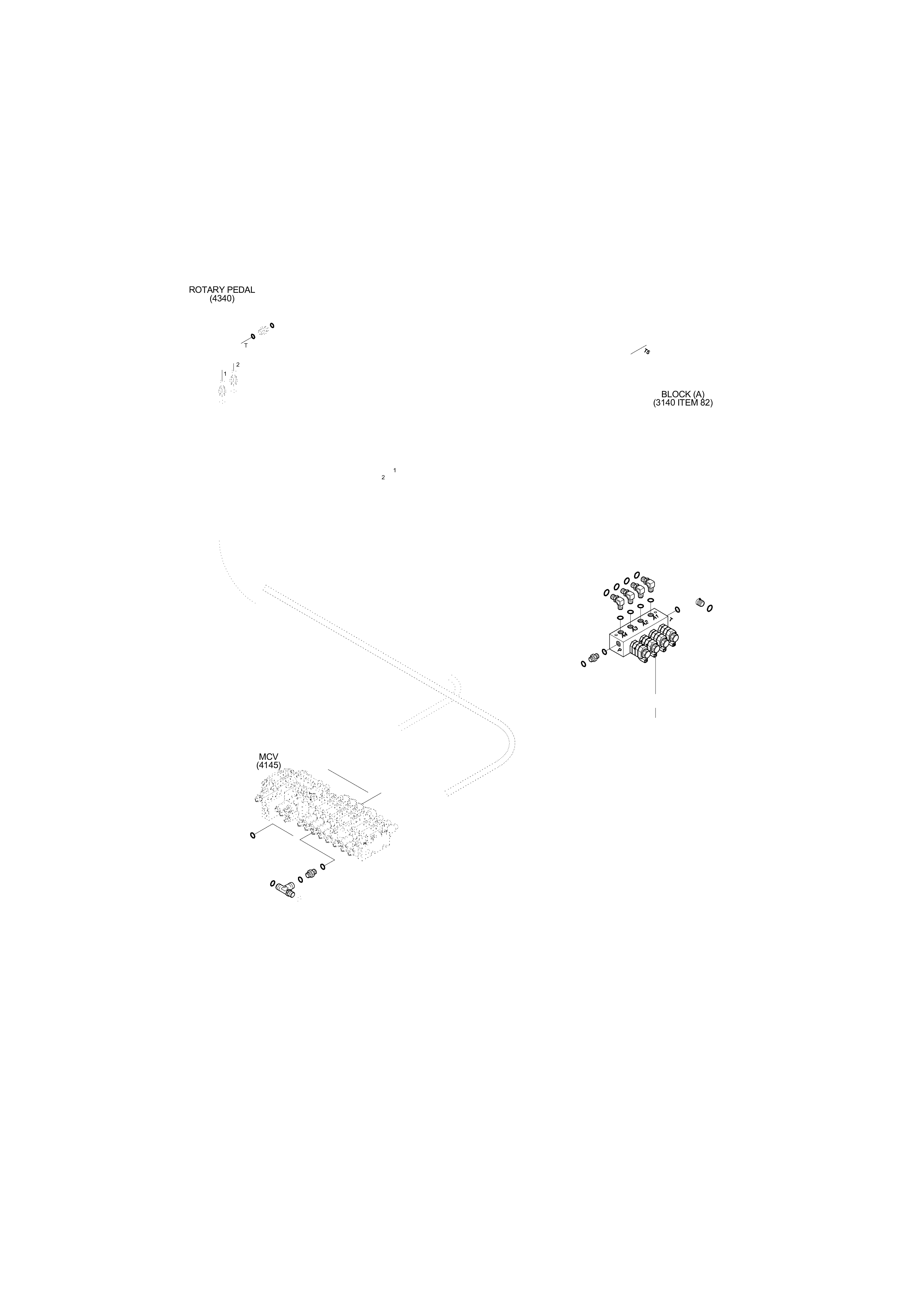 drawing for Hyundai Construction Equipment P930-042038 - HOSE ASSY-ORFS&THD