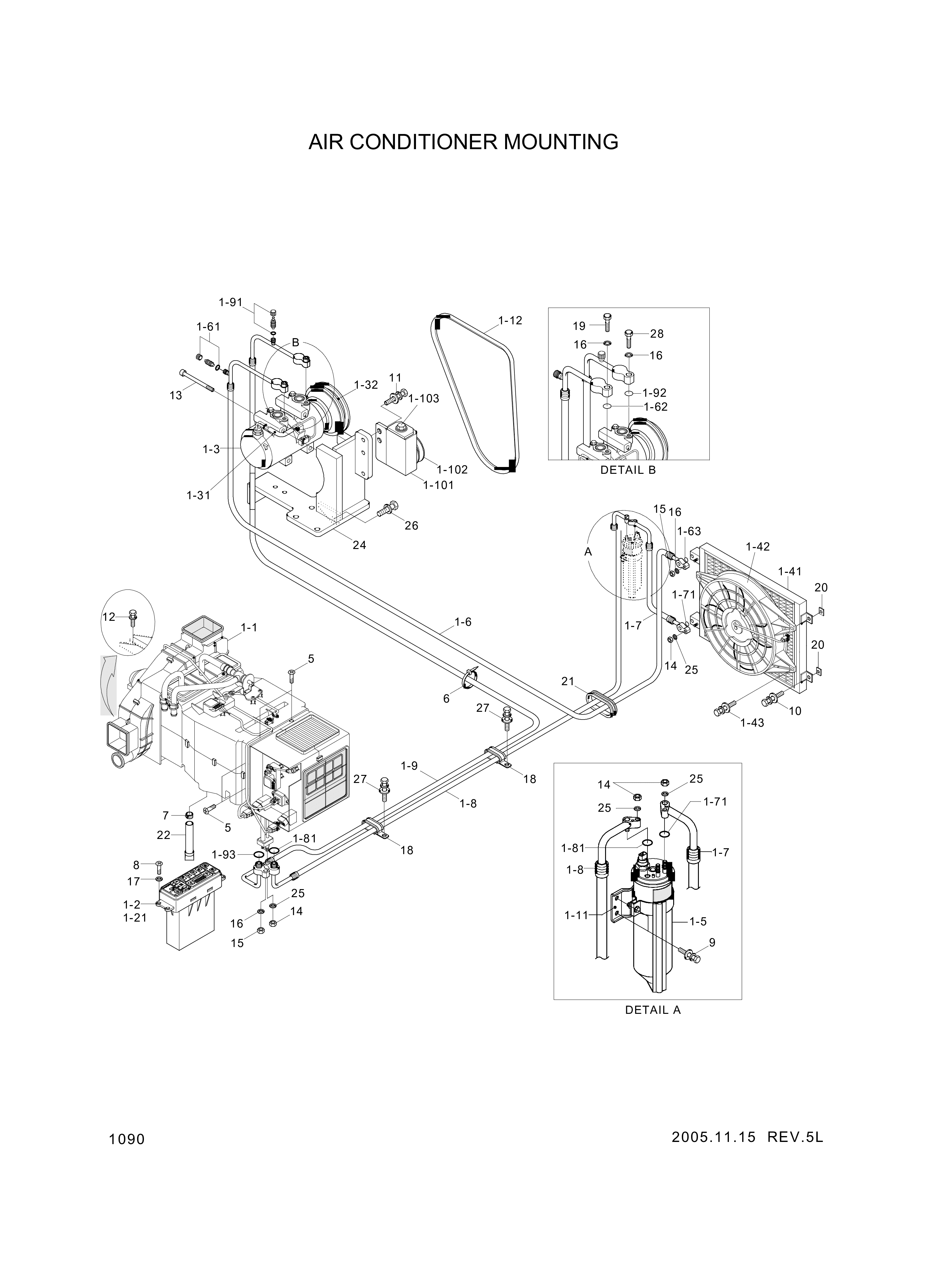 drawing for Hyundai Construction Equipment 11LB-90112 - CONTROL ASSY