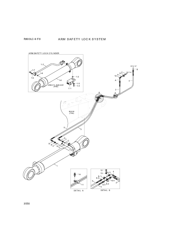 drawing for Hyundai Construction Equipment P933-042033 - HOSE ASSY-ORFS&THD