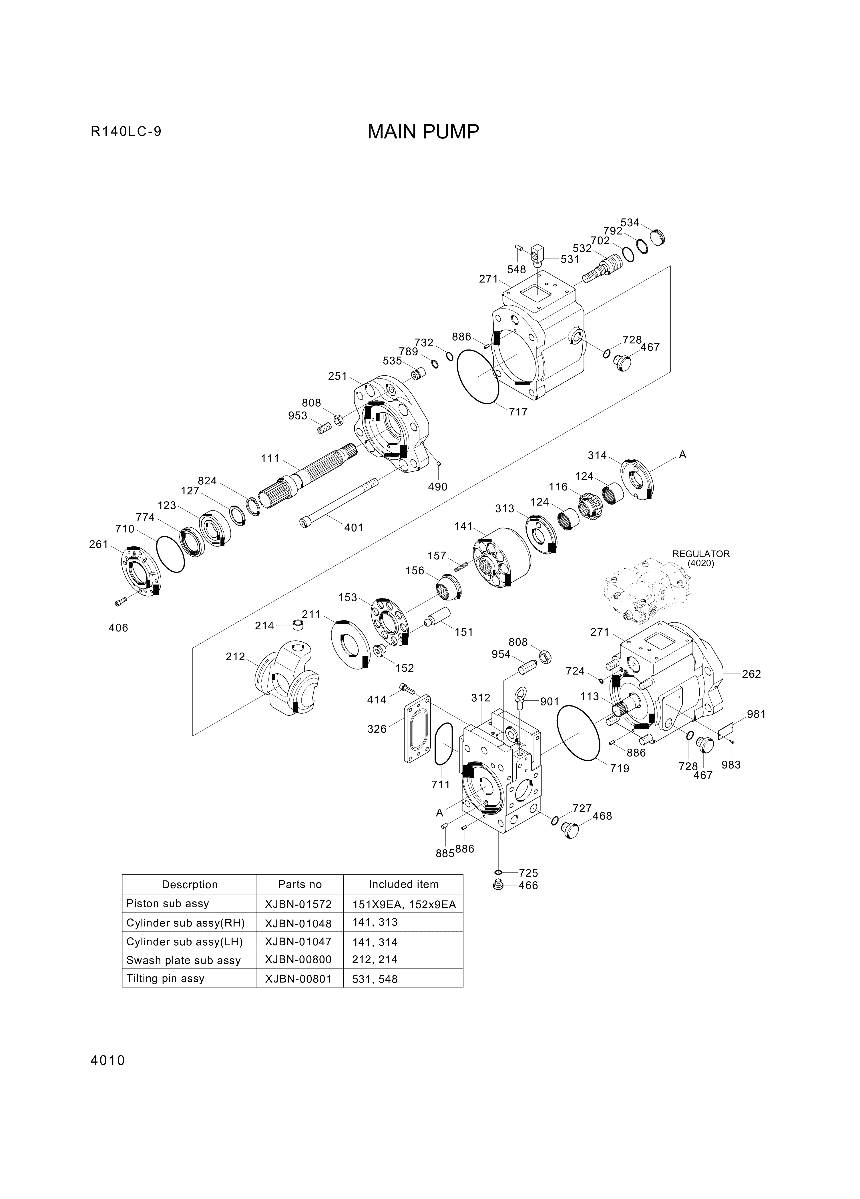 Technical drawing of Hyundai Construction Equipment XKAH-00106 RING-BACKUP with dimensions and layout (figure 4)
