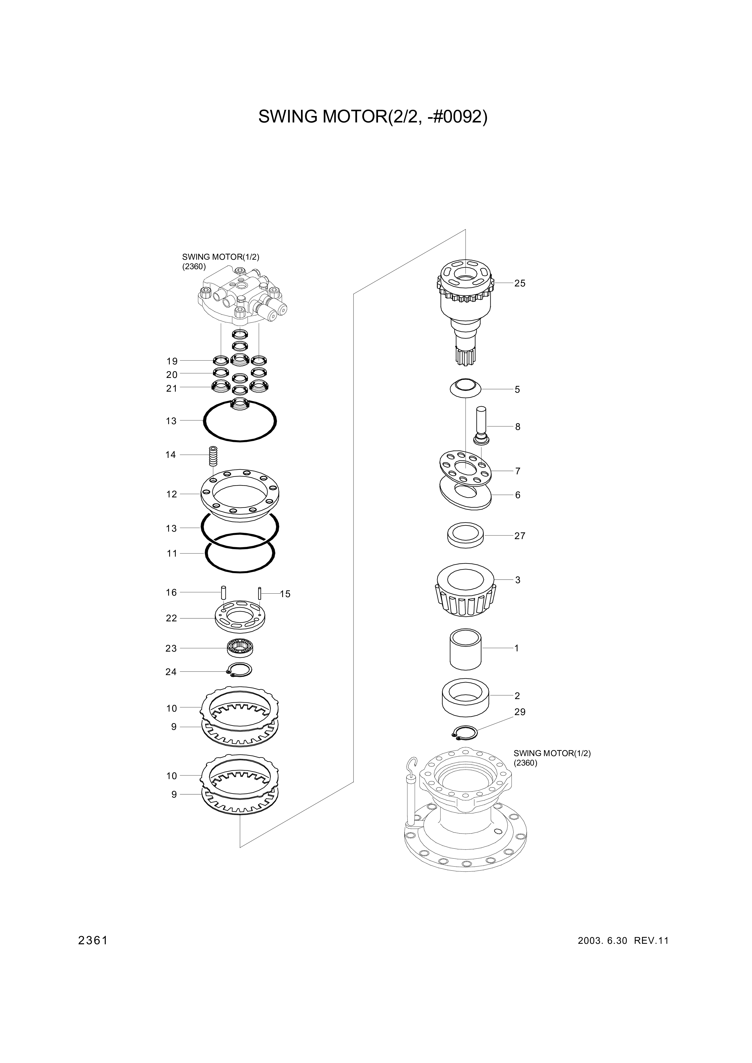 drawing for Hyundai Construction Equipment XJDB-00027 - COLLAR