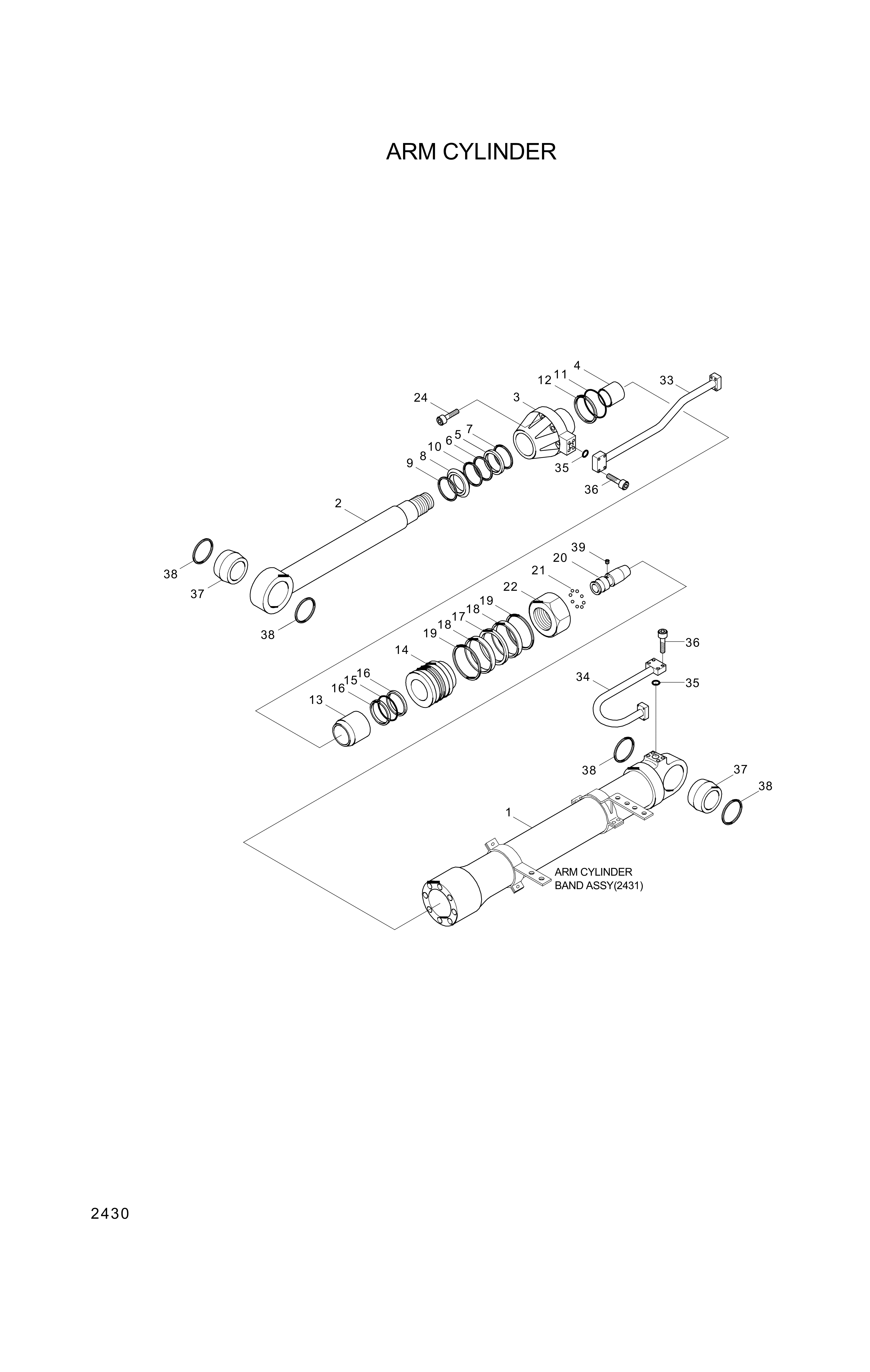 drawing for Hyundai Construction Equipment 333-11 - RING-BACK UP