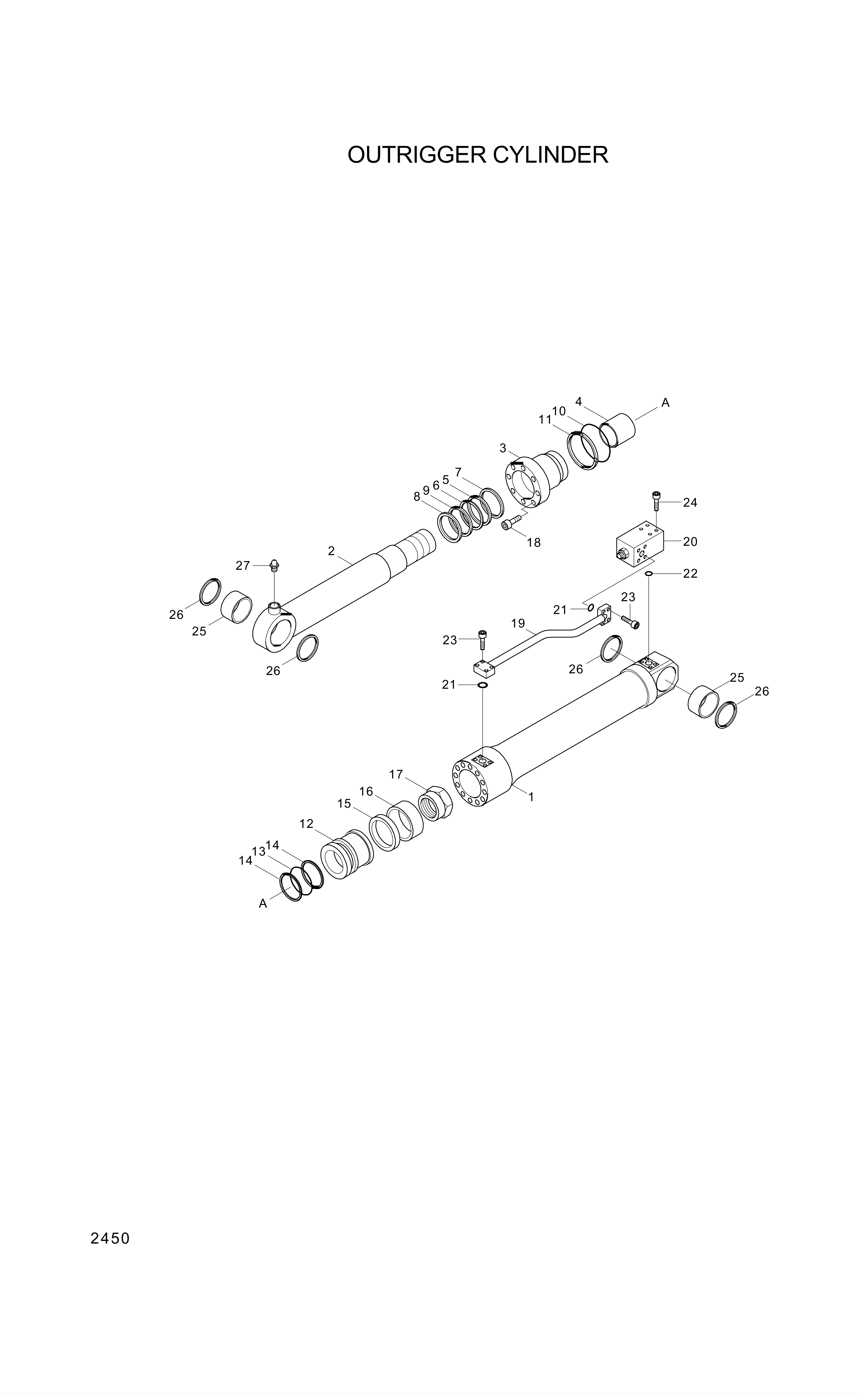 drawing for Hyundai Construction Equipment 000166 - BUSHING-PIN