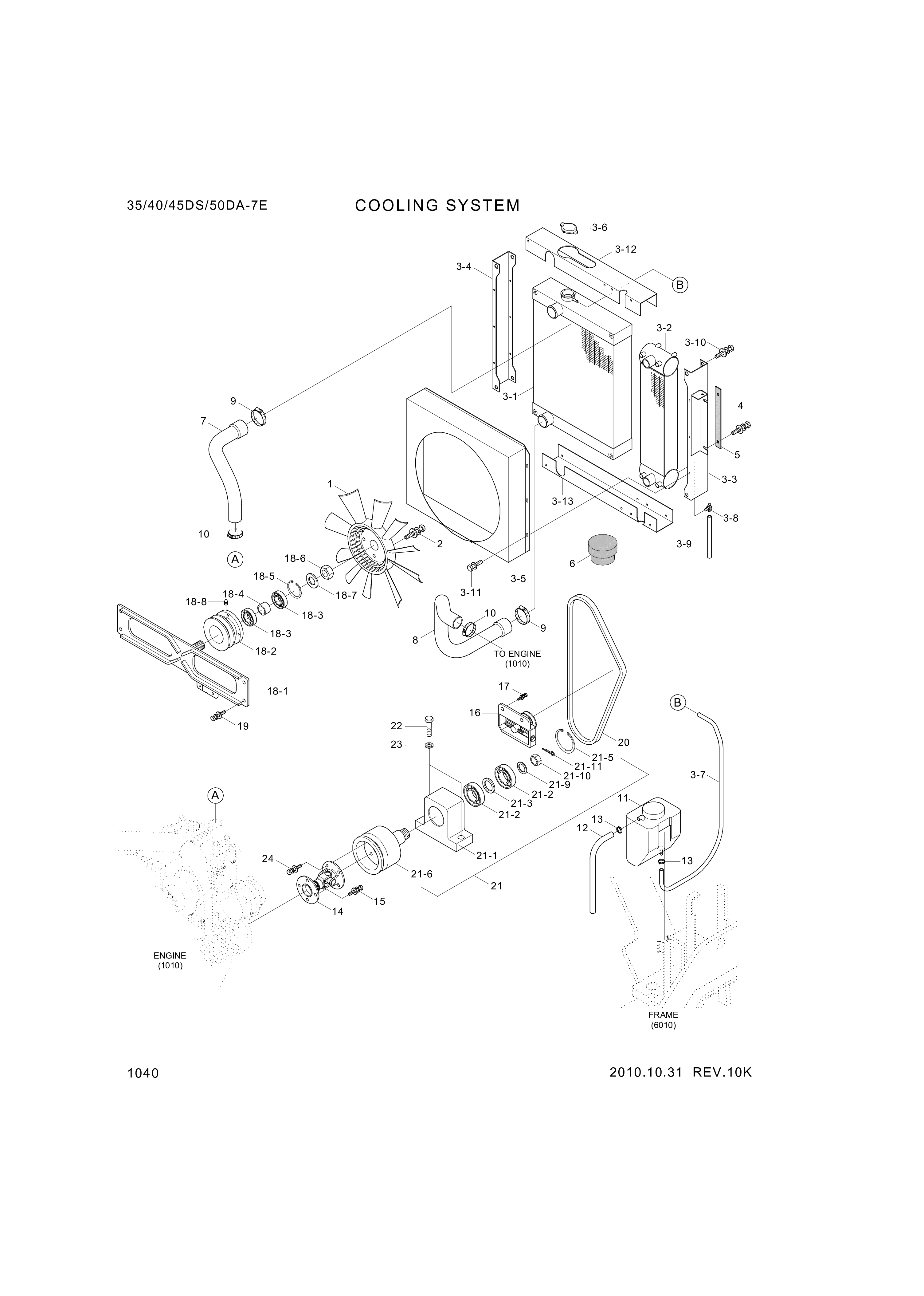 Technical drawing of Hyundai Construction Equipment S403-241006 WASHER-PLAIN with dimensions and layout (figure 2)