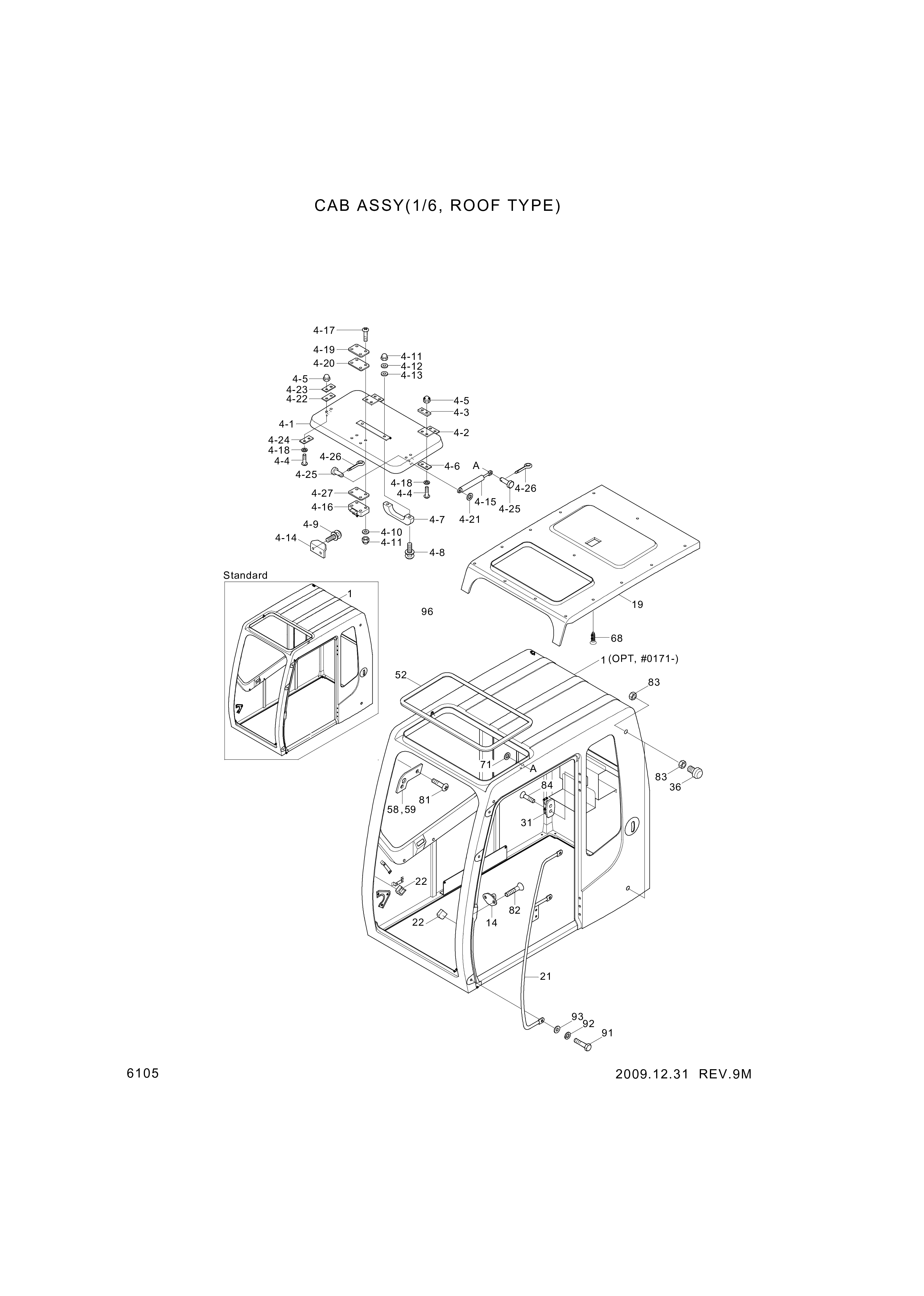 Technical drawing of Hyundai Construction Equipment S175-050254 BOLT-SOCKET with dimensions and layout (figure 3)