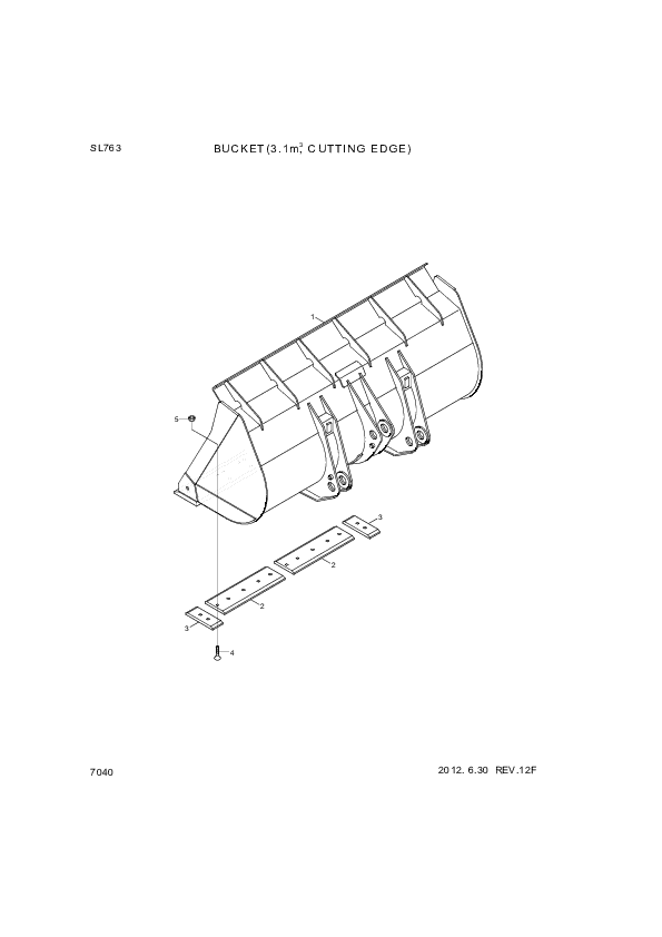 drawing for Hyundai Construction Equipment 61L1-3026 - NUT-HEX