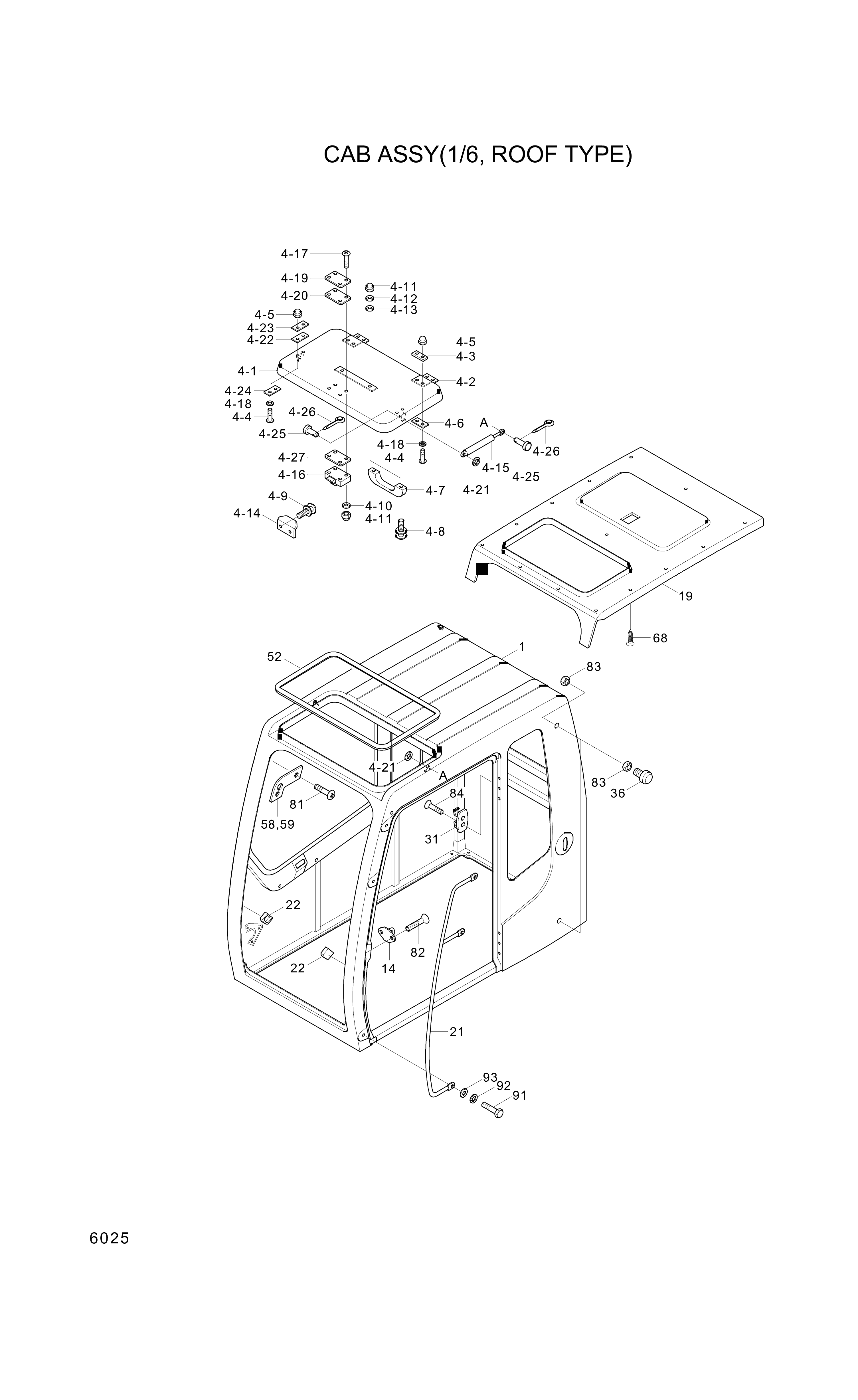 Technical drawing of Hyundai Construction Equipment S175-050254 BOLT-SOCKET with dimensions and layout (figure 4)