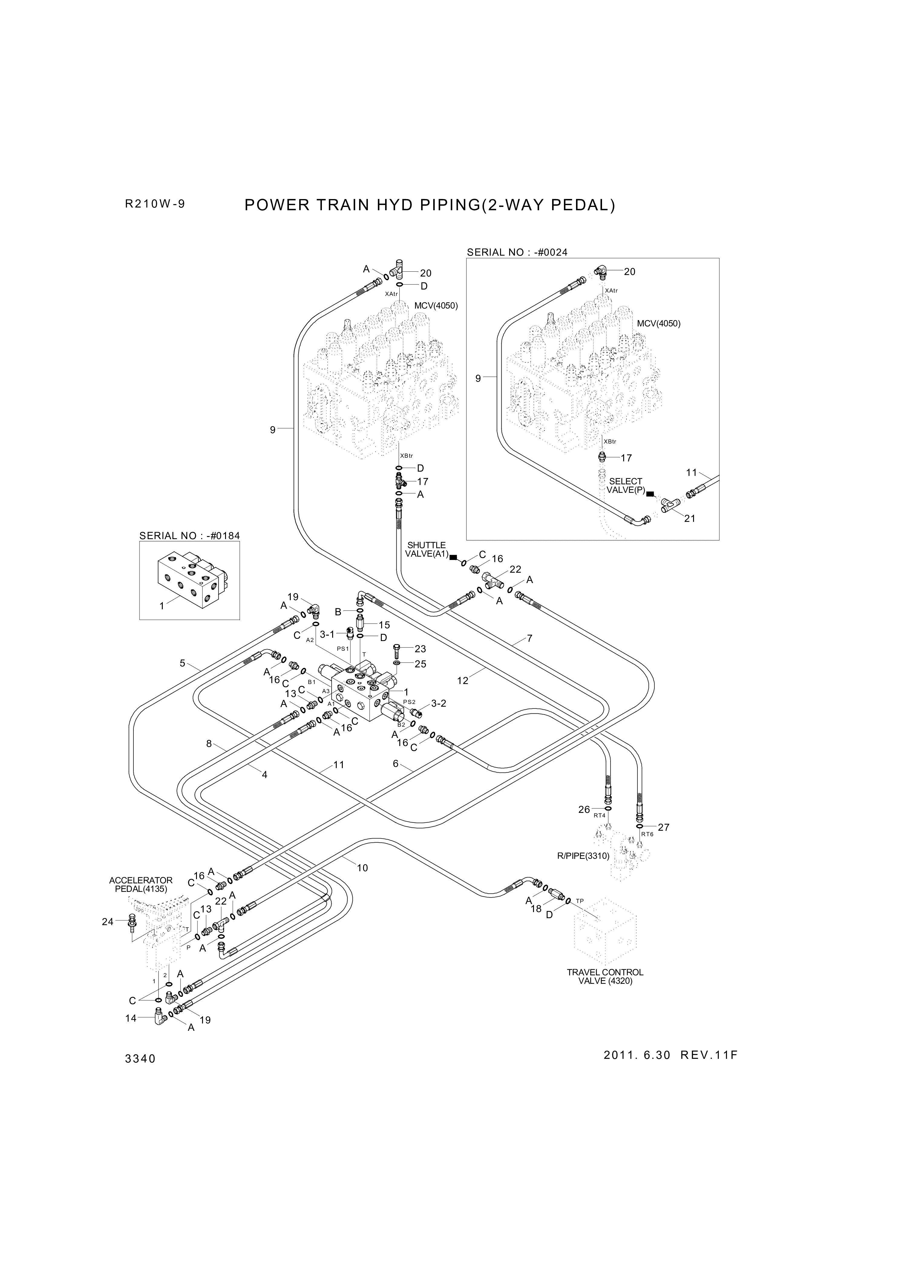 drawing for Hyundai Construction Equipment P930-042006-AS - HOSE ASSY-ORFS 0X90