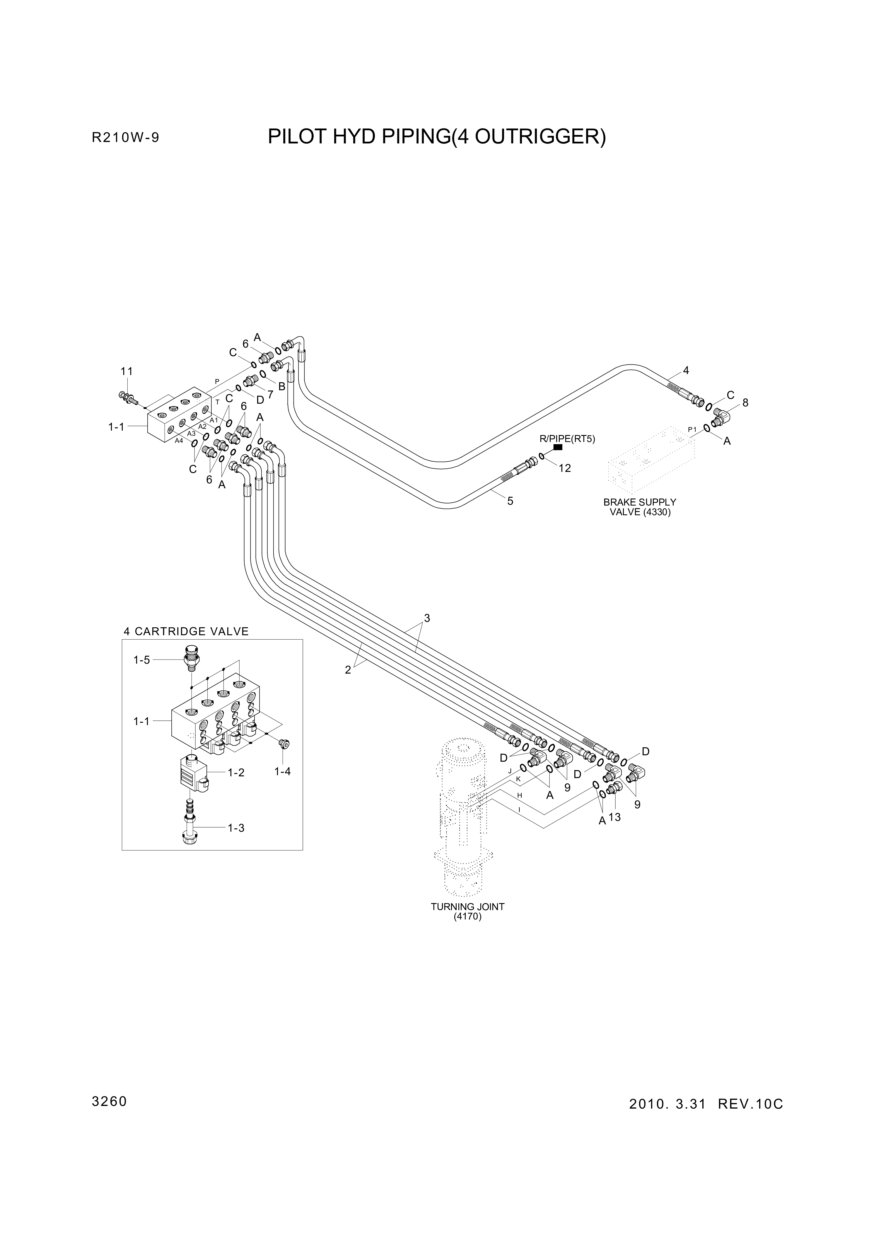 Technical drawing of Hyundai Construction Equipment XKAG-00136 PLUG-WRENCH with dimensions and layout (figure 3)