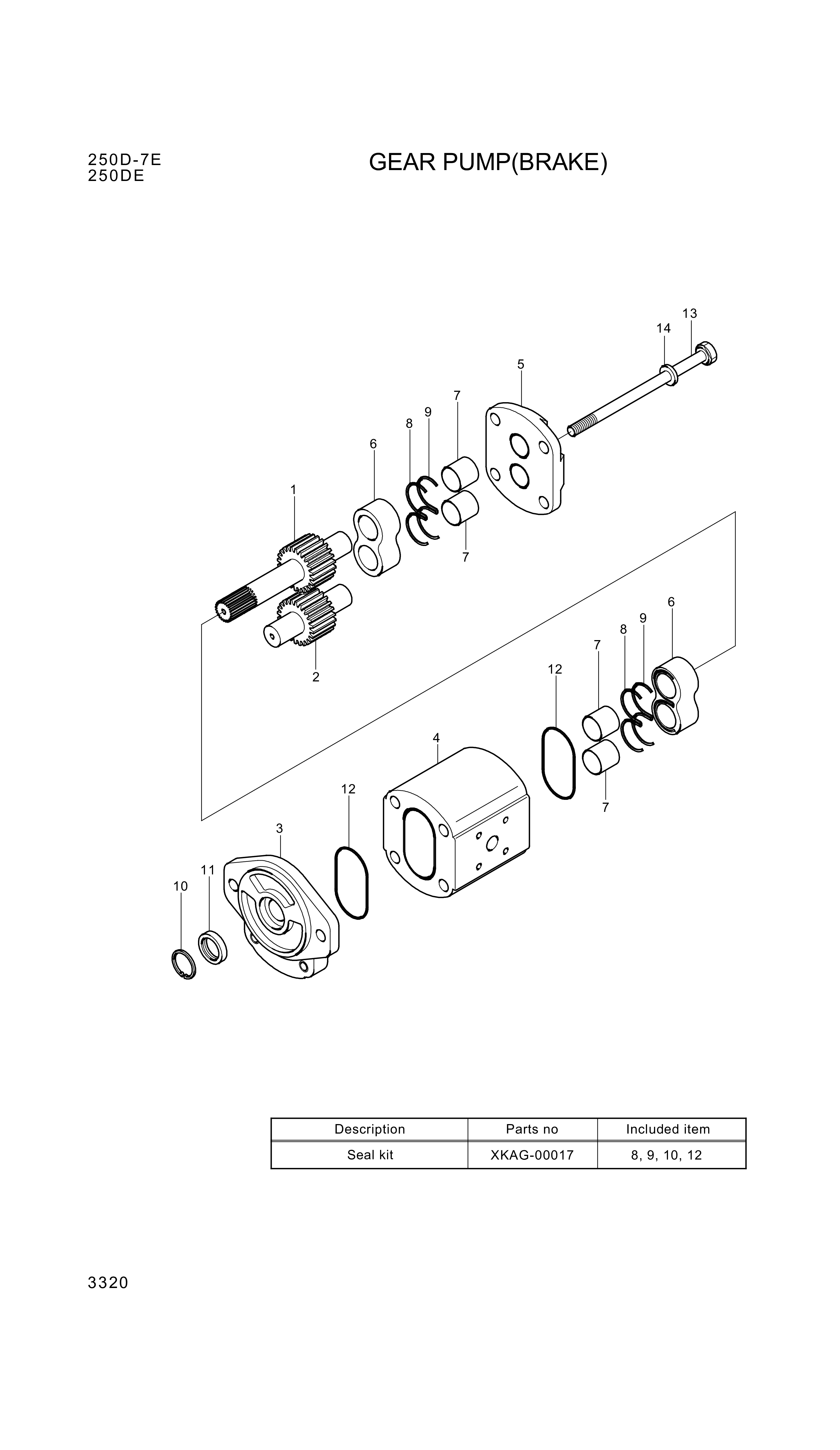 drawing for Hyundai Construction Equipment XKAG-00059 - HOUSING-PUMP