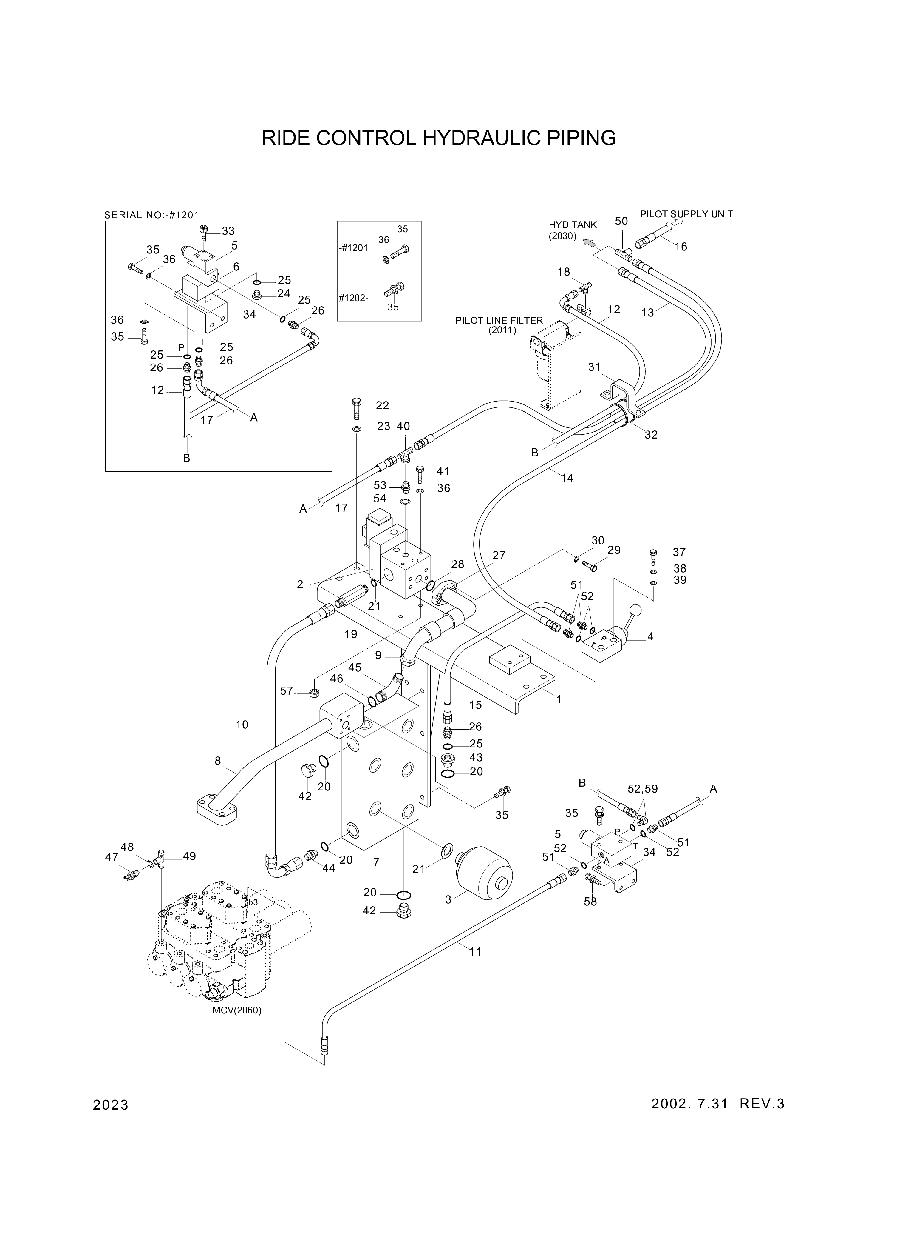 drawing for Hyundai Construction Equipment 34L1-02530 - ACCUMULATOR