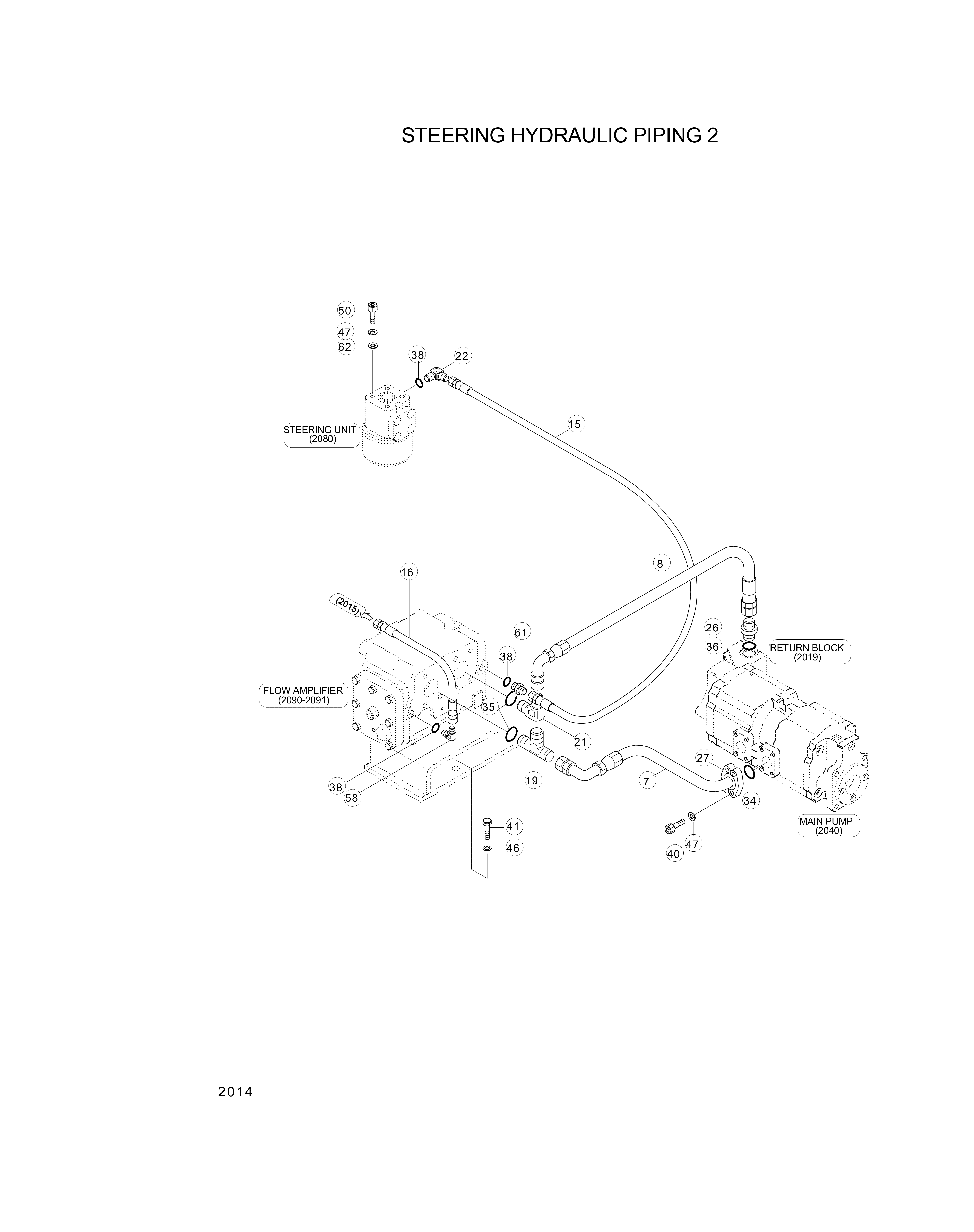 Technical drawing of Hyundai Construction Equipment S403-102002 WASHER-PLAIN with dimensions and layout (figure 2)