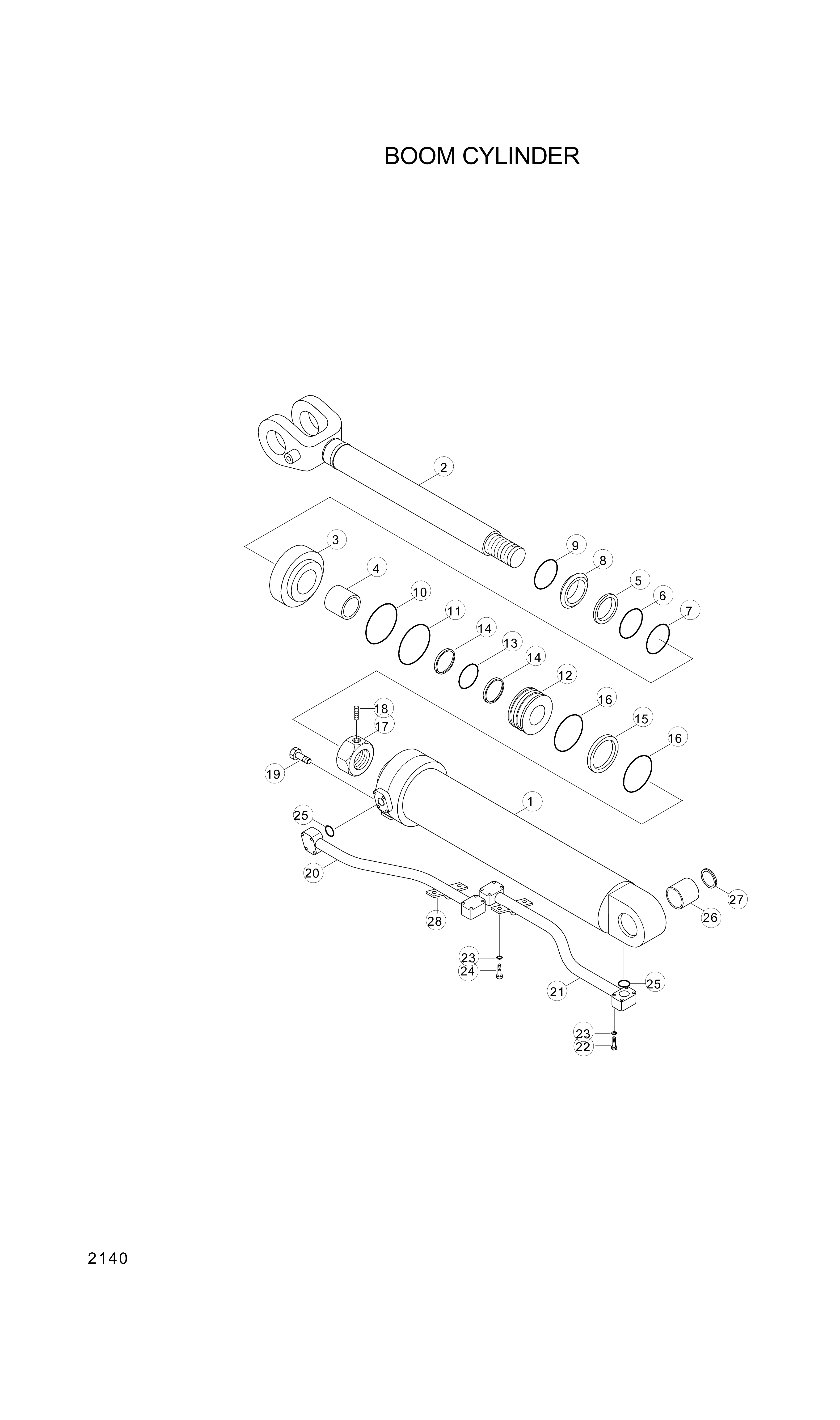 drawing for Hyundai Construction Equipment 000106 - BOLT-HEX