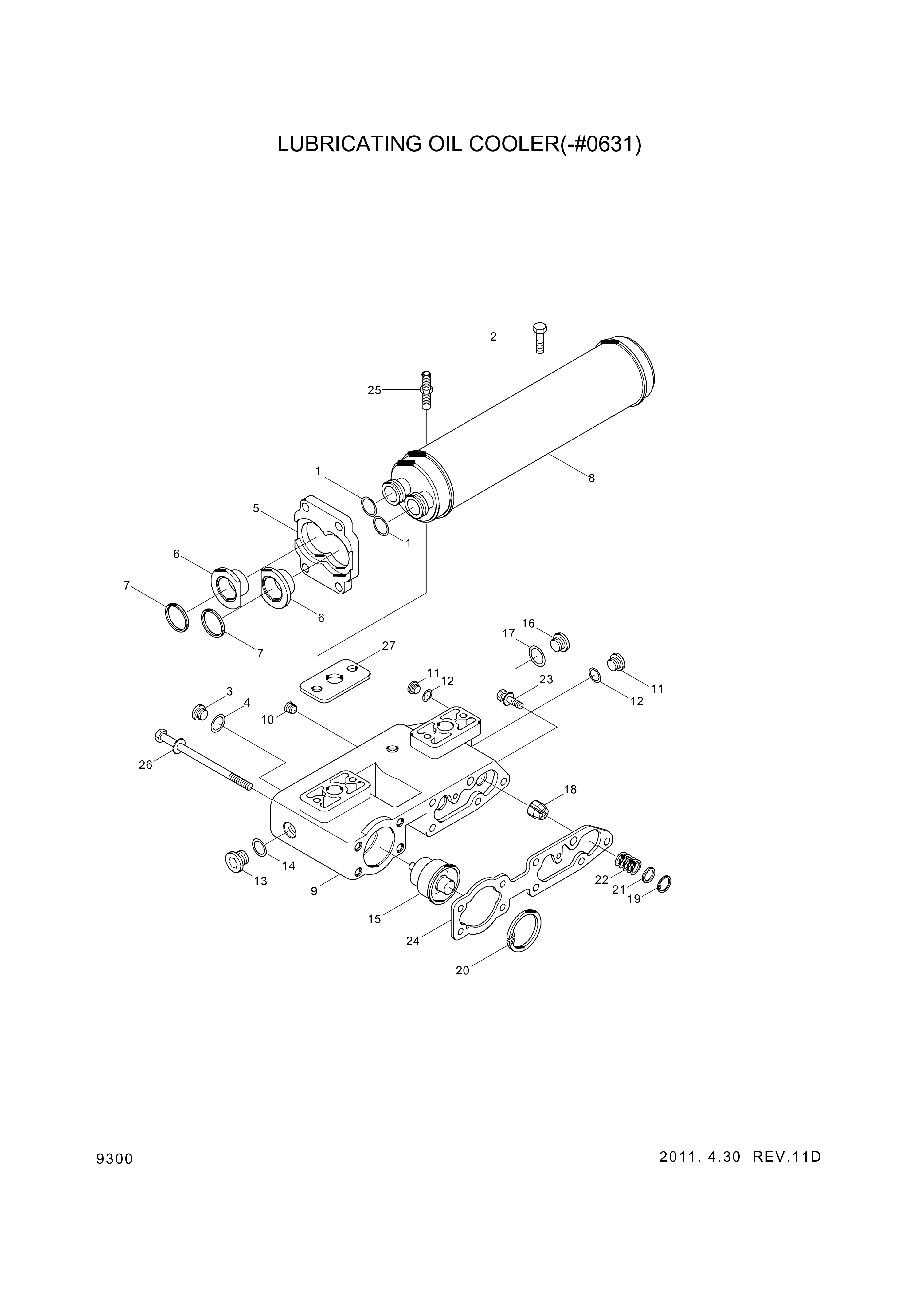 drawing for Hyundai Construction Equipment YUBP-04590 - ADAPTER